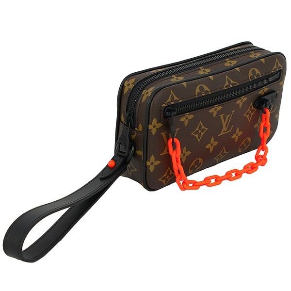 Lyst - Louis Vuitton Virgil Abloh Pochette Volga Monogram Brown Orange Clutch Bag Handbag [new ...