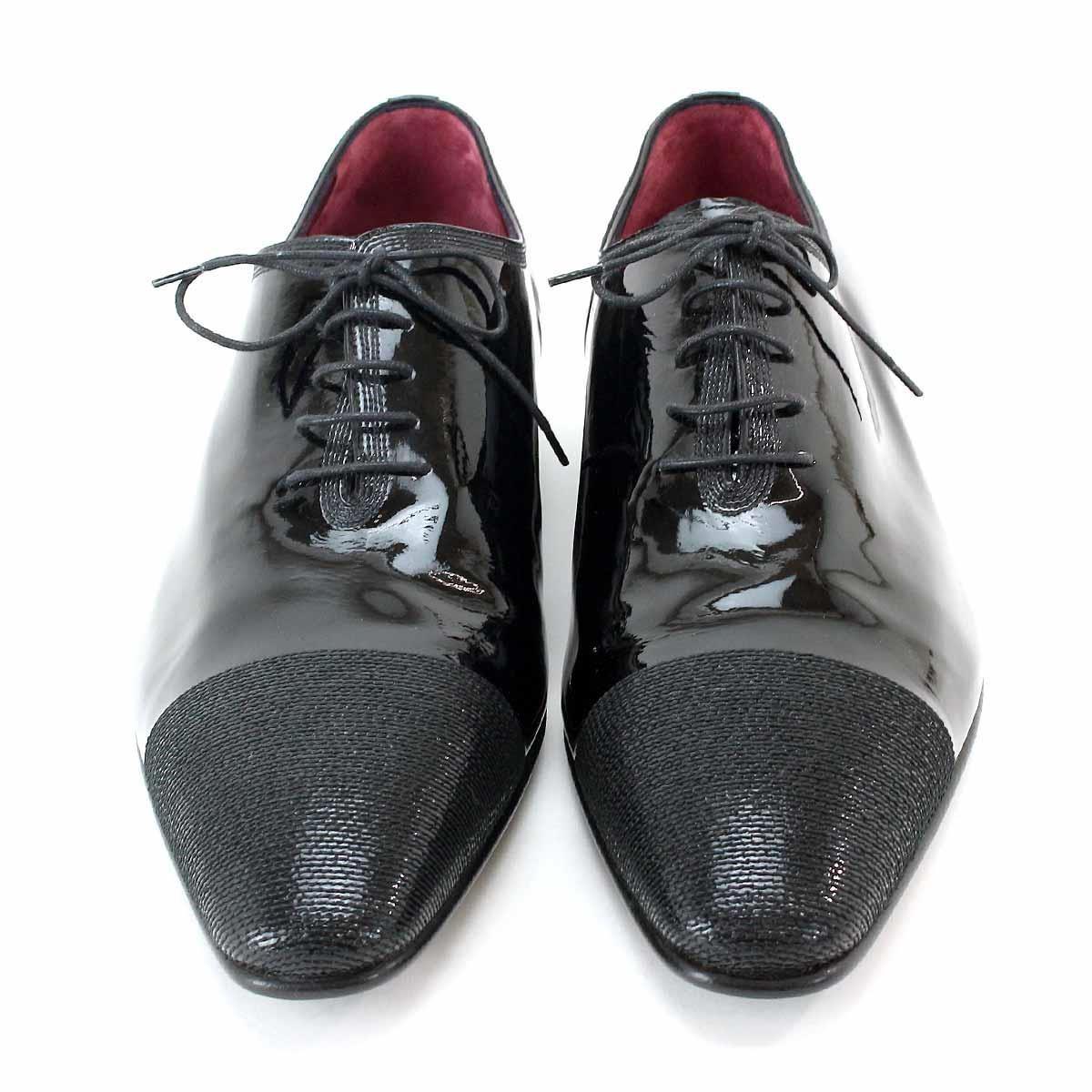 Louis Vuitton Dress Shoes Enamel Black 9 Mens 90039655.. for Men - Lyst