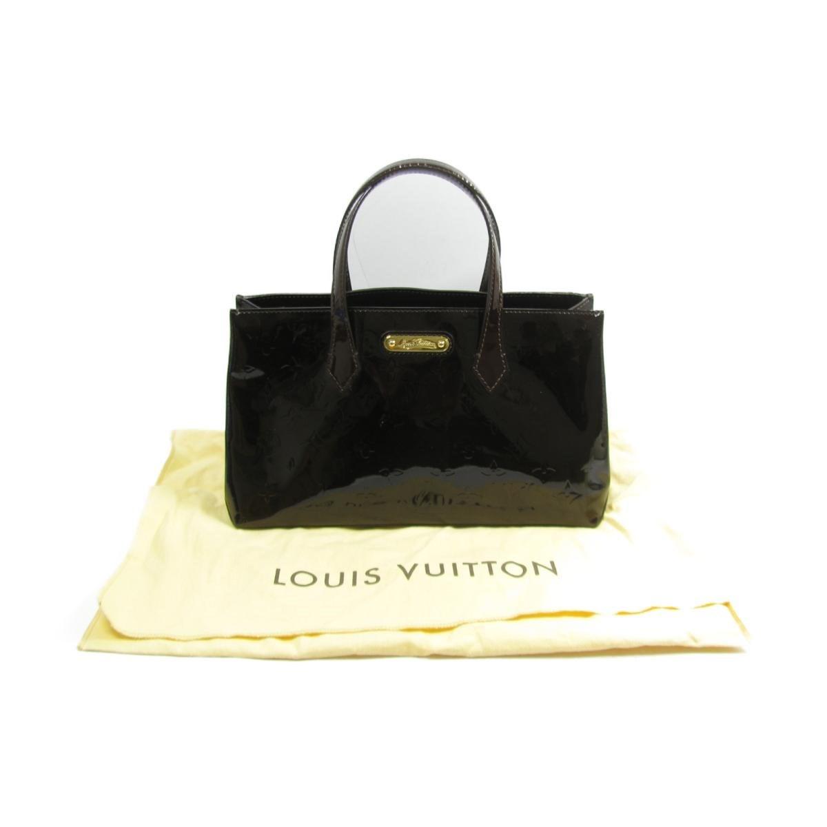 Louis Vuitton Auth Wilshire Pm Hand Bag M93641 Vernis Amarante Used in Purple - Lyst