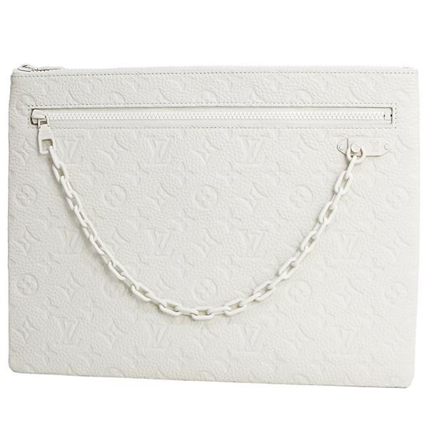 Lyst - Louis Vuitton Pochette A4 Monogram White Virgil Abloh Clutch Bag Men [new] in White