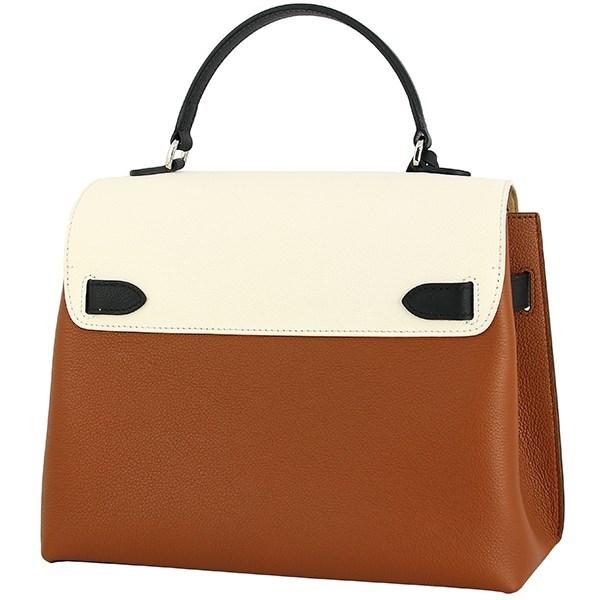 Louis Vuitton Lock Me Ever Leather Lv Brown Beige Handbag Shoulder Bag in Natural - Lyst