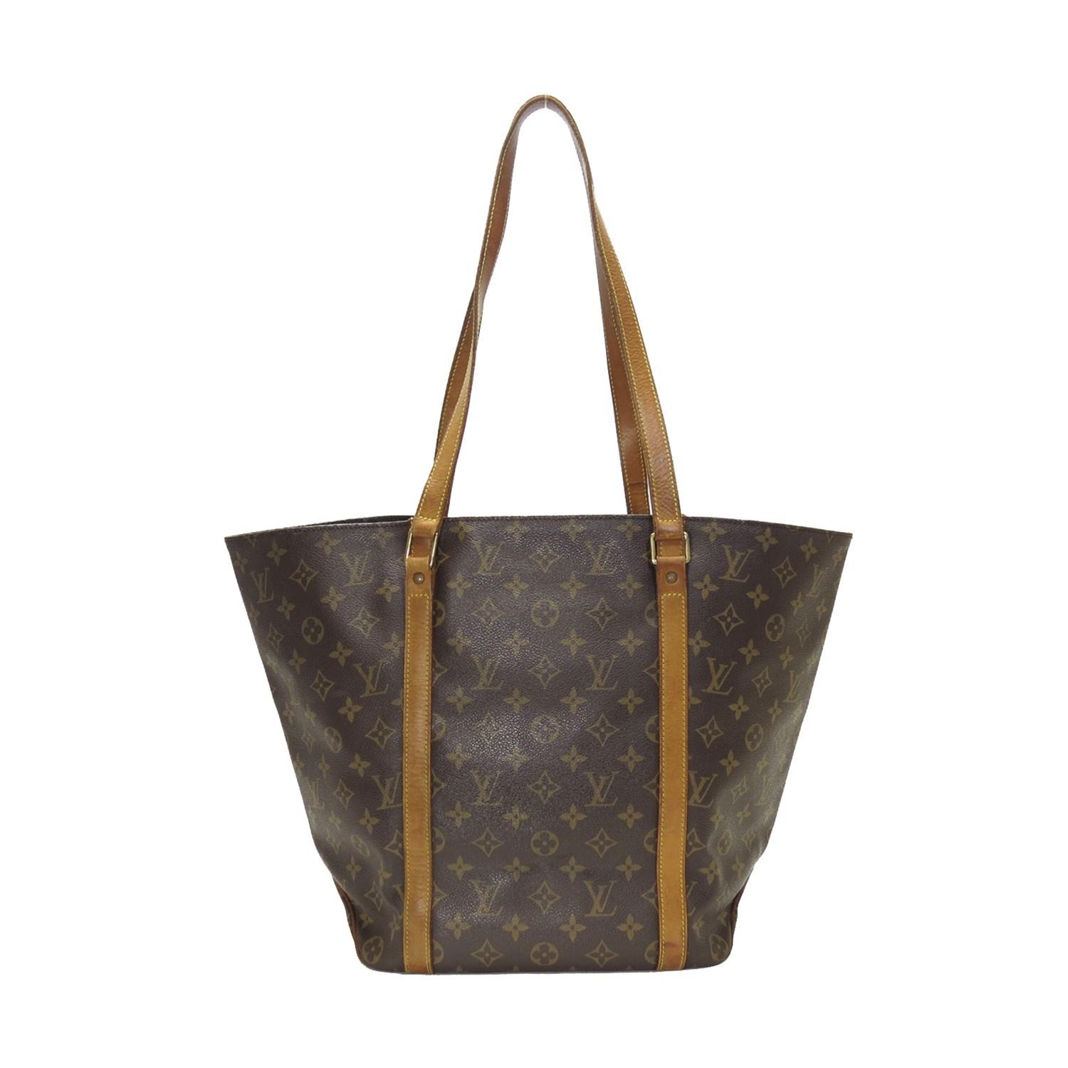Louis Vuitton Auth Monogram Sac Shopping Shoulder Tote Bag M51108 Vintage in Brown - Lyst