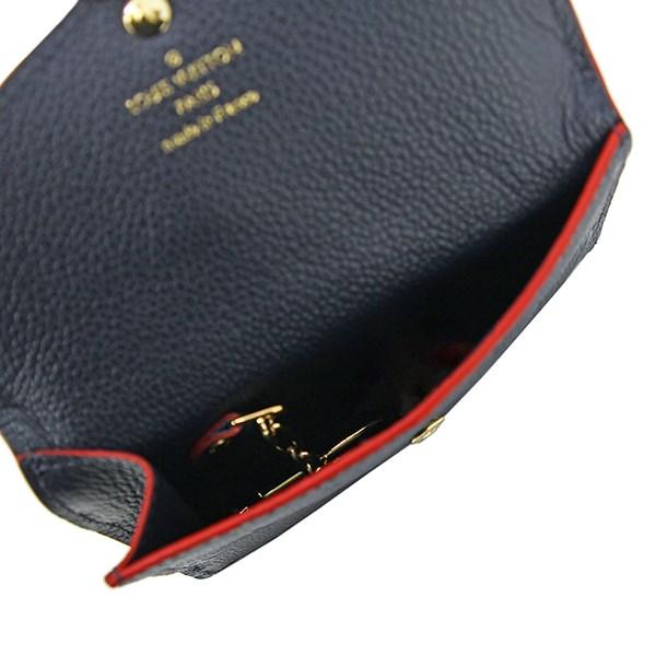 Louis Vuitton Pochette Cles Monogram Empreinte Leather Navy Red Key Case Coin Purse [new] in ...
