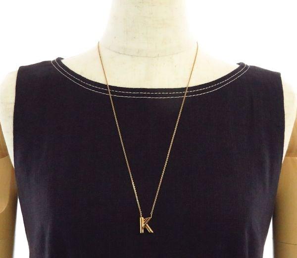 Lyst - Louis Vuitton Gold Plated Lv & Me K Necklace Alphabet Initial /097259 in Metallic
