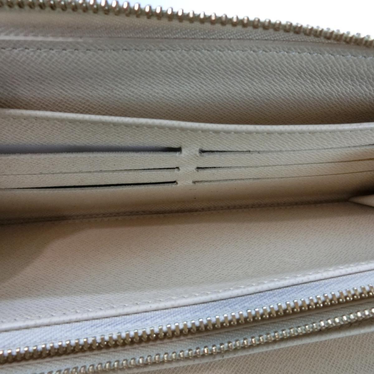 Louis Vuitton Authentic Zippy Organizer Wallet Purse N60012 Damier Azur Used in White for Men - Lyst
