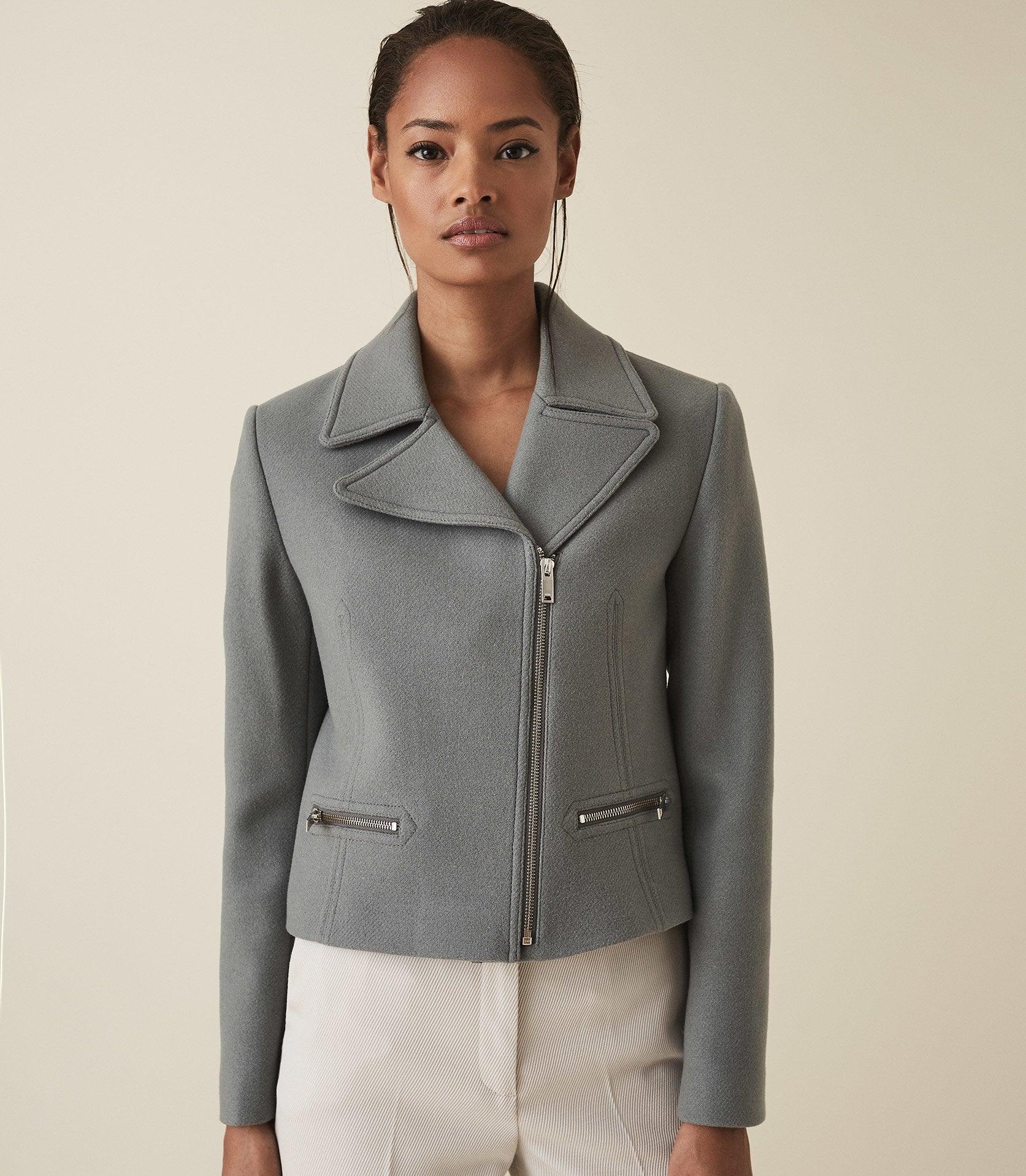 reiss grey wool coat