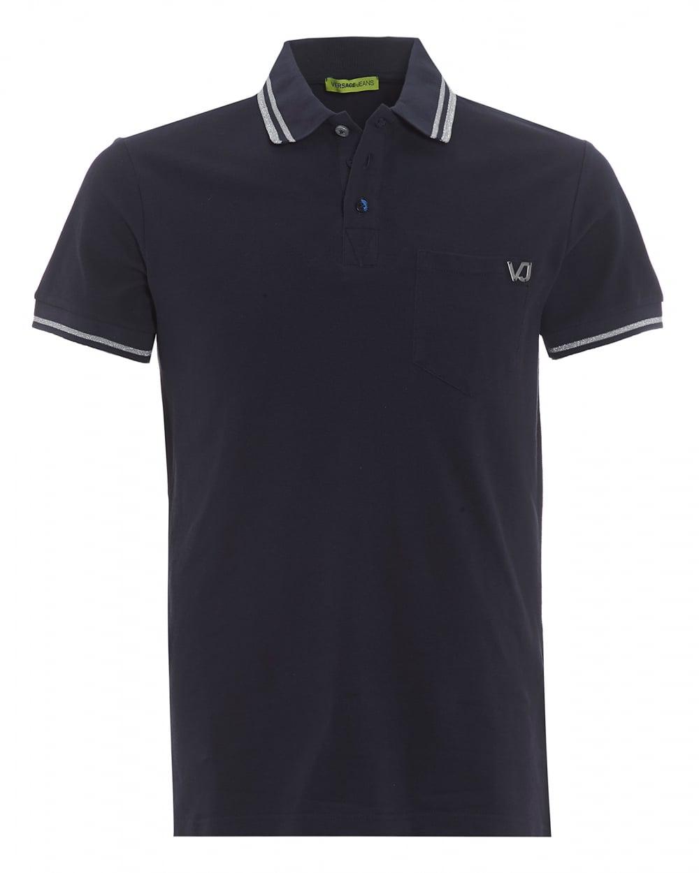 versace jeans tipped polo t shirt versace jeans tipped polo t shirt