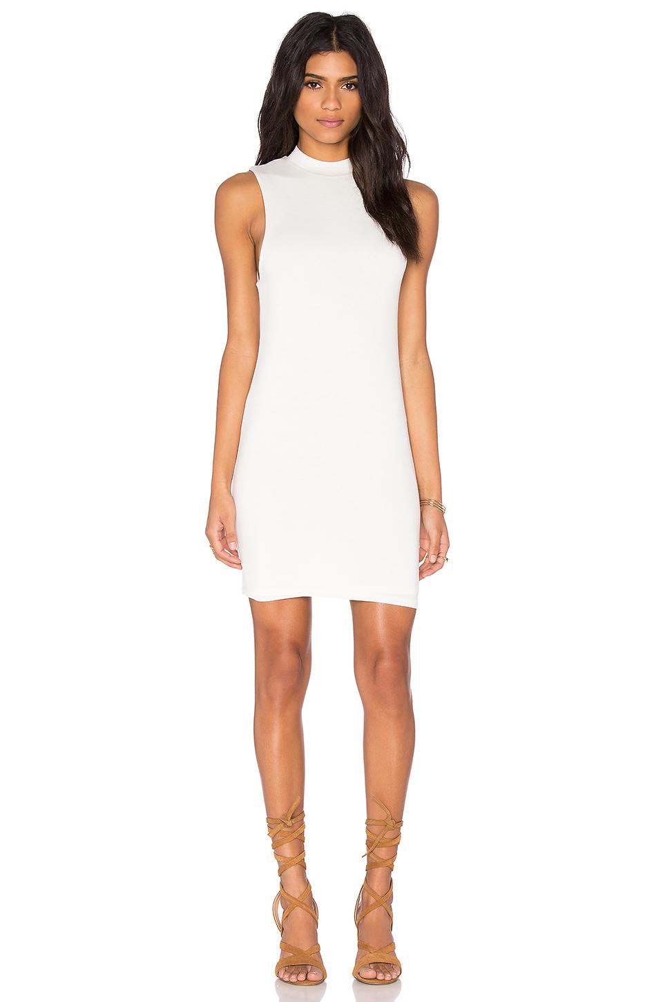 Download Lyst - Blq Basiq Mock Neck Mini Dress in White