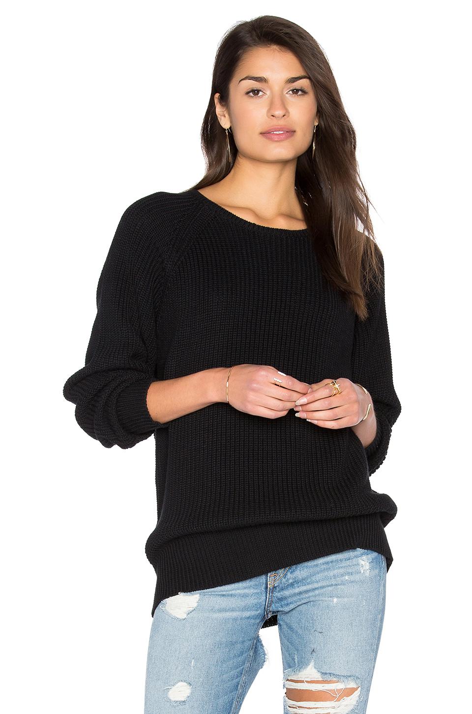 Callahan Boyfriend Sweater in Black | Lyst