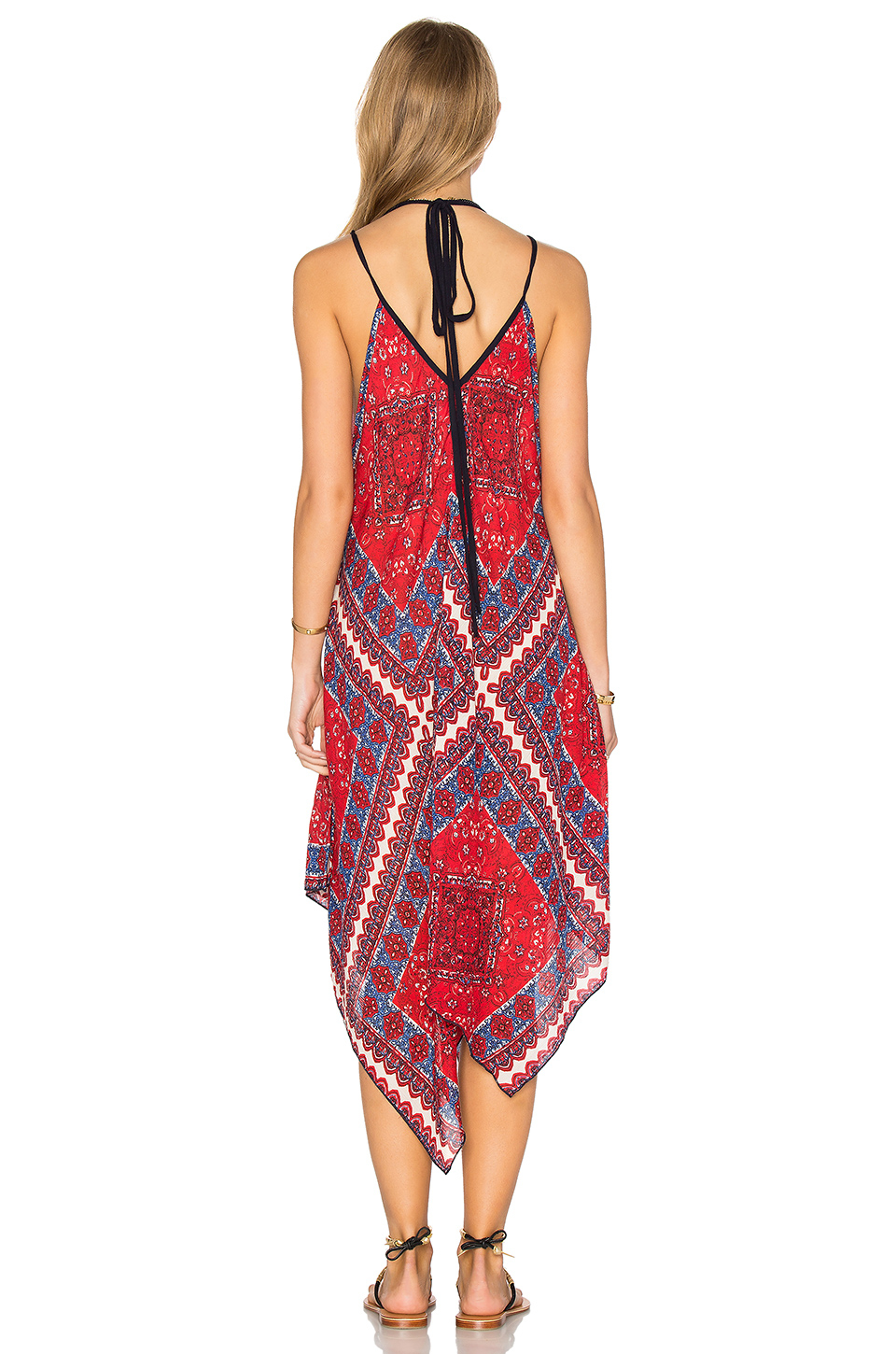 Lyst - Band Of Gypsies Sleeveless V Neck Dress in Red