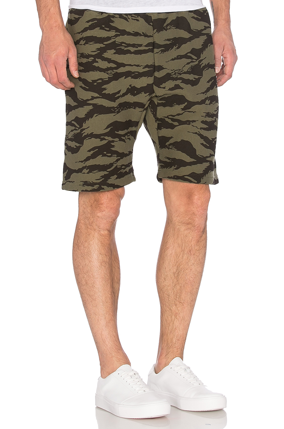 Stussy Stock Fleece Shorts in Natural for Men - Lyst