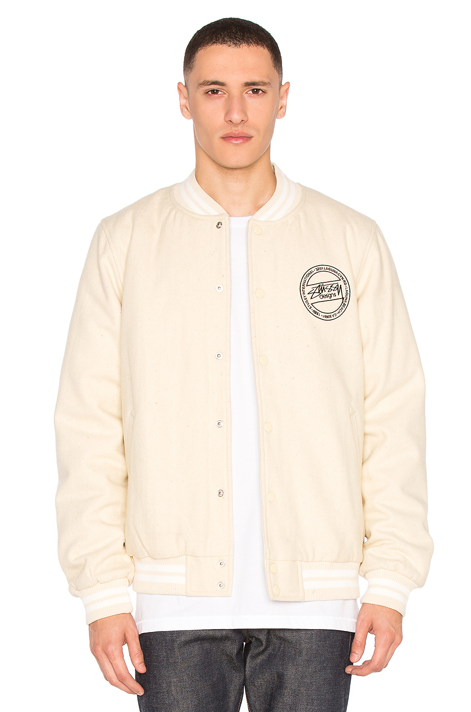 Stussy Stock Varsity Jacket for Men | Lyst