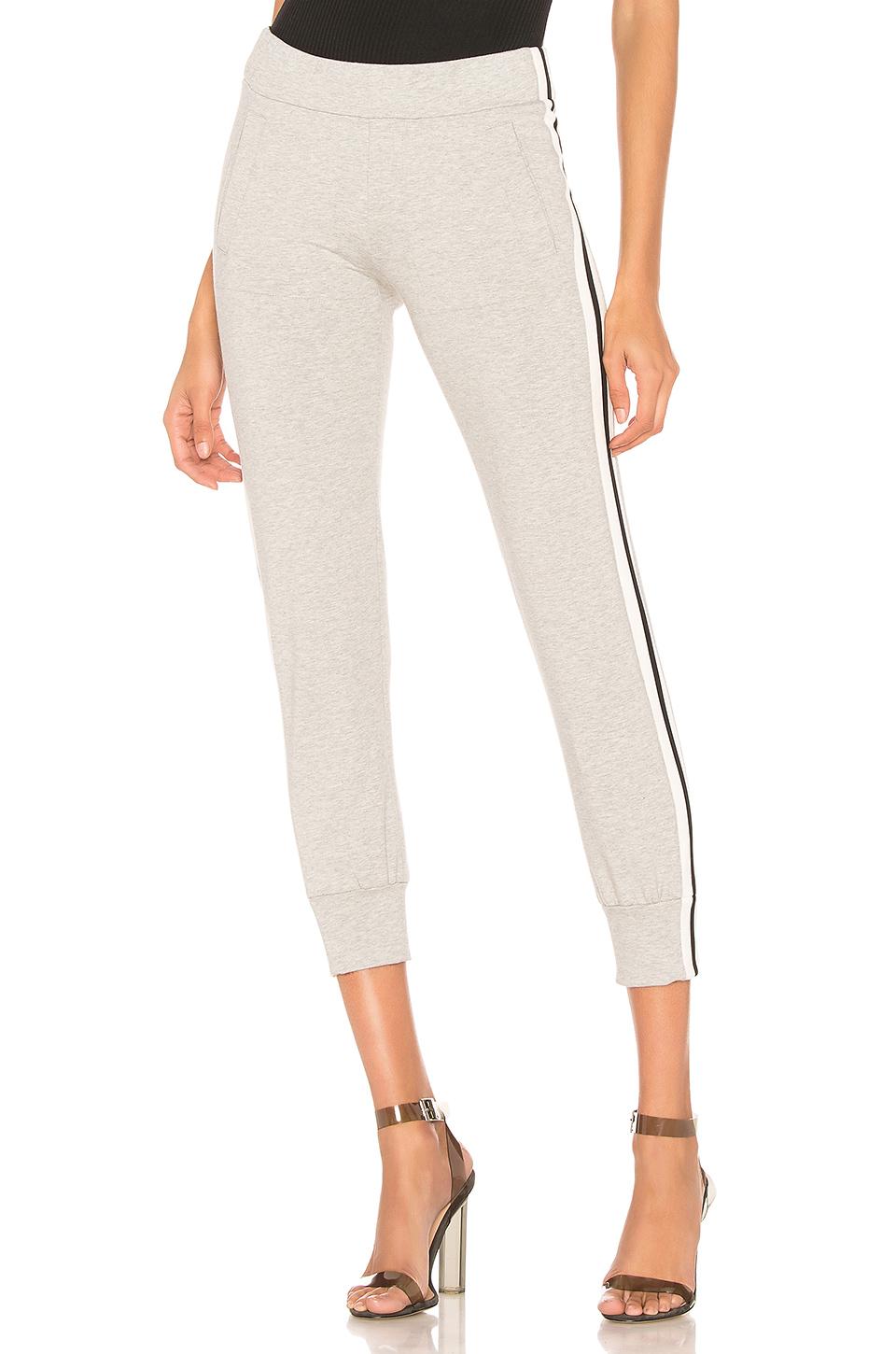 Norma Kamali Side Stripe Jog Pant in Gray - Lyst