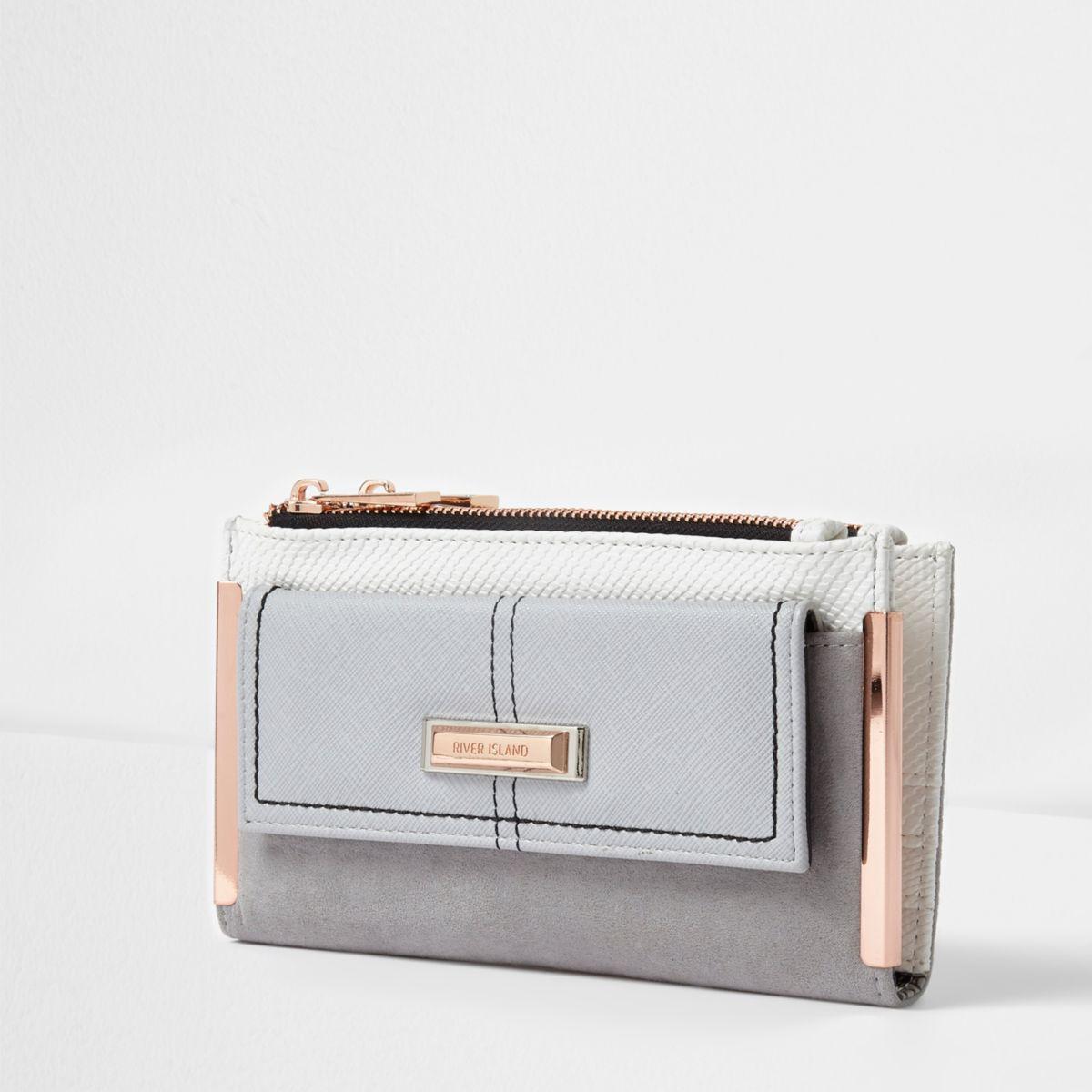 river island purse grey