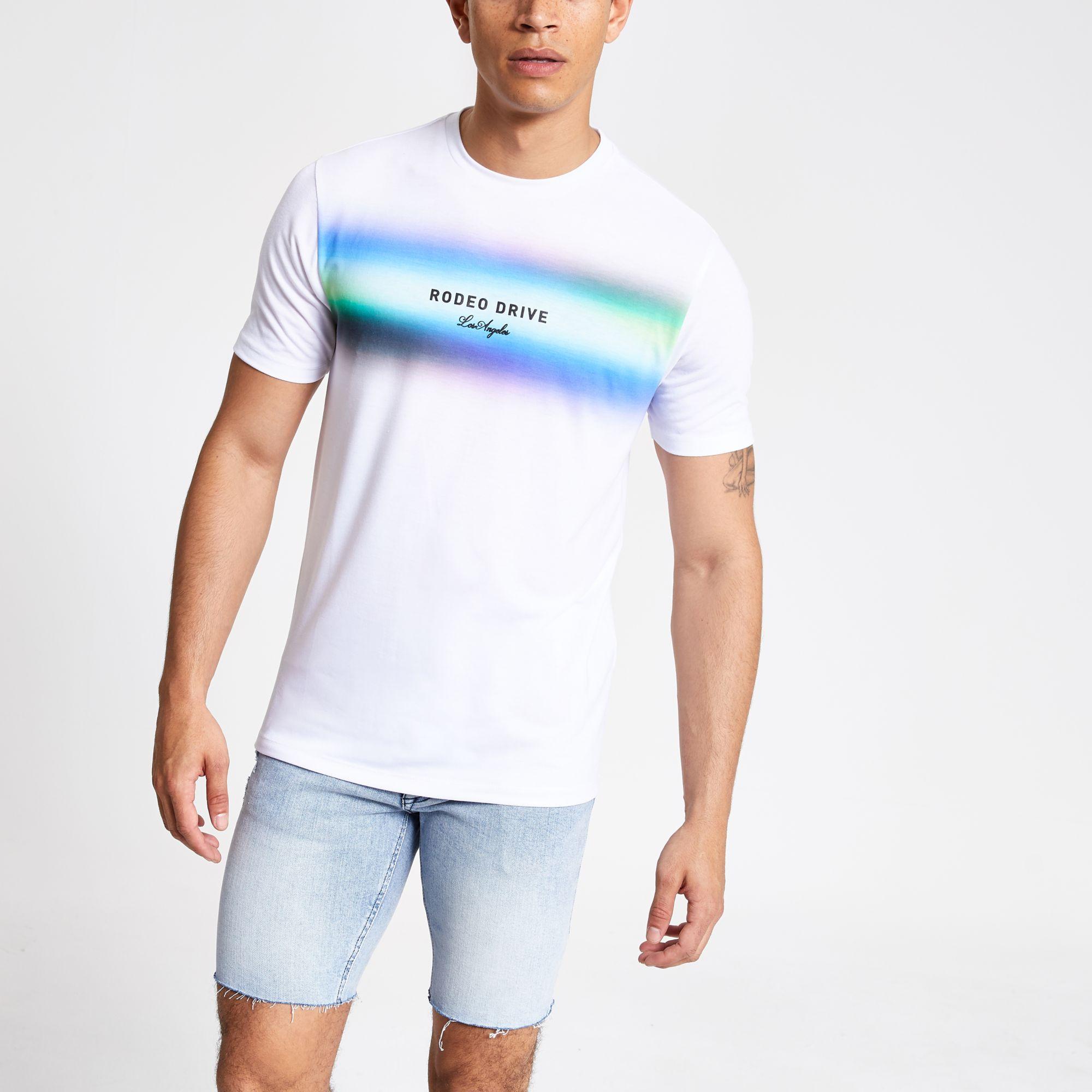 river island muscle fit t shirt