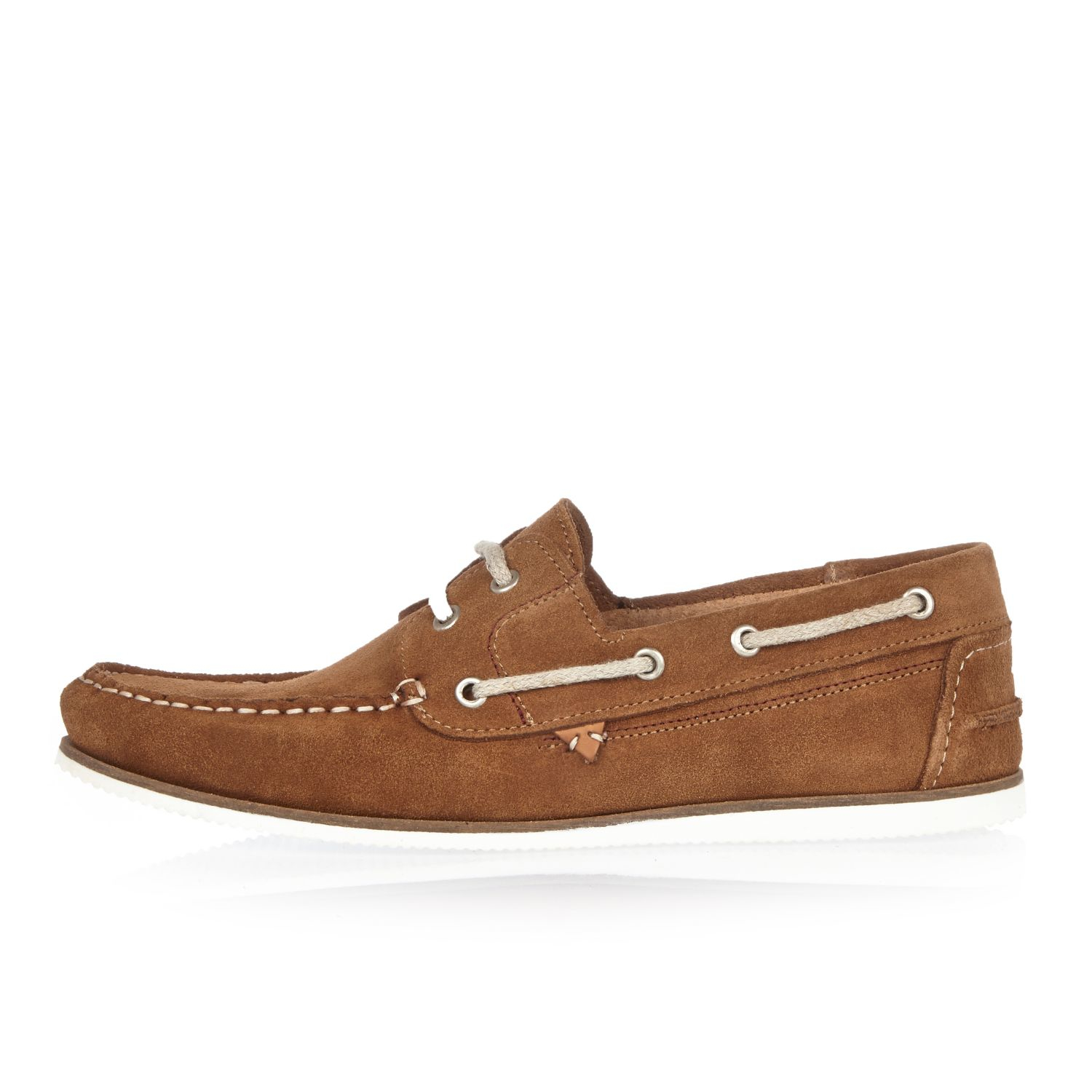 mens tan suede boat shoes
