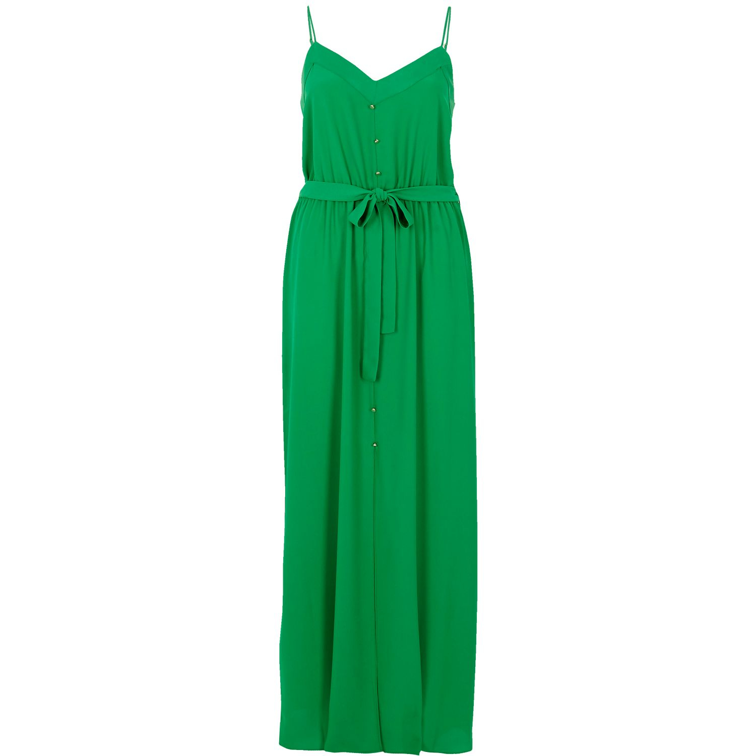 River island Bright Green Button-down Maxi Dress in Green | Lyst