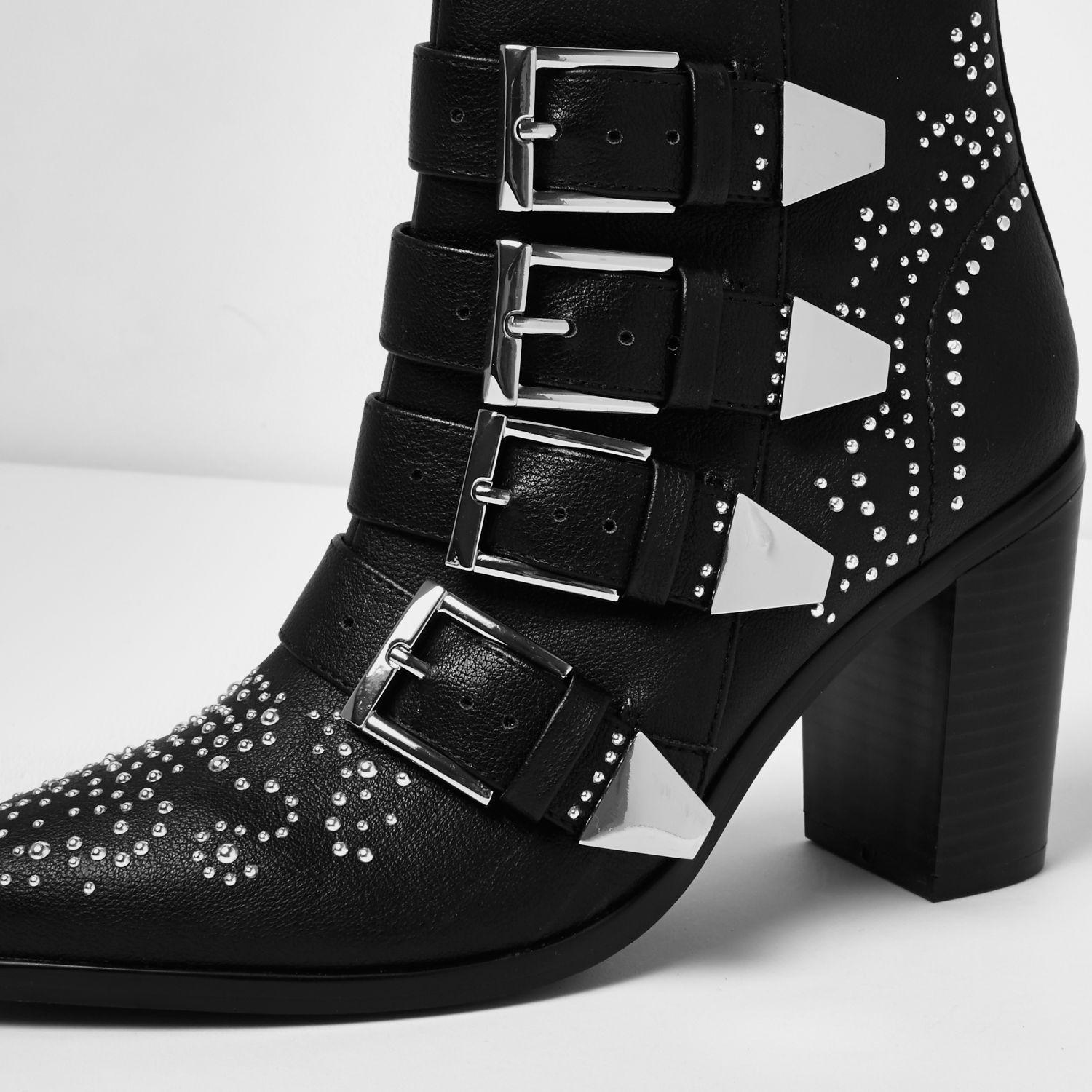 river island buckle boot