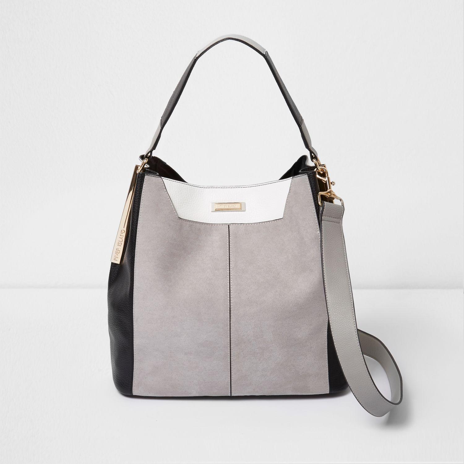 grey slouch handbag