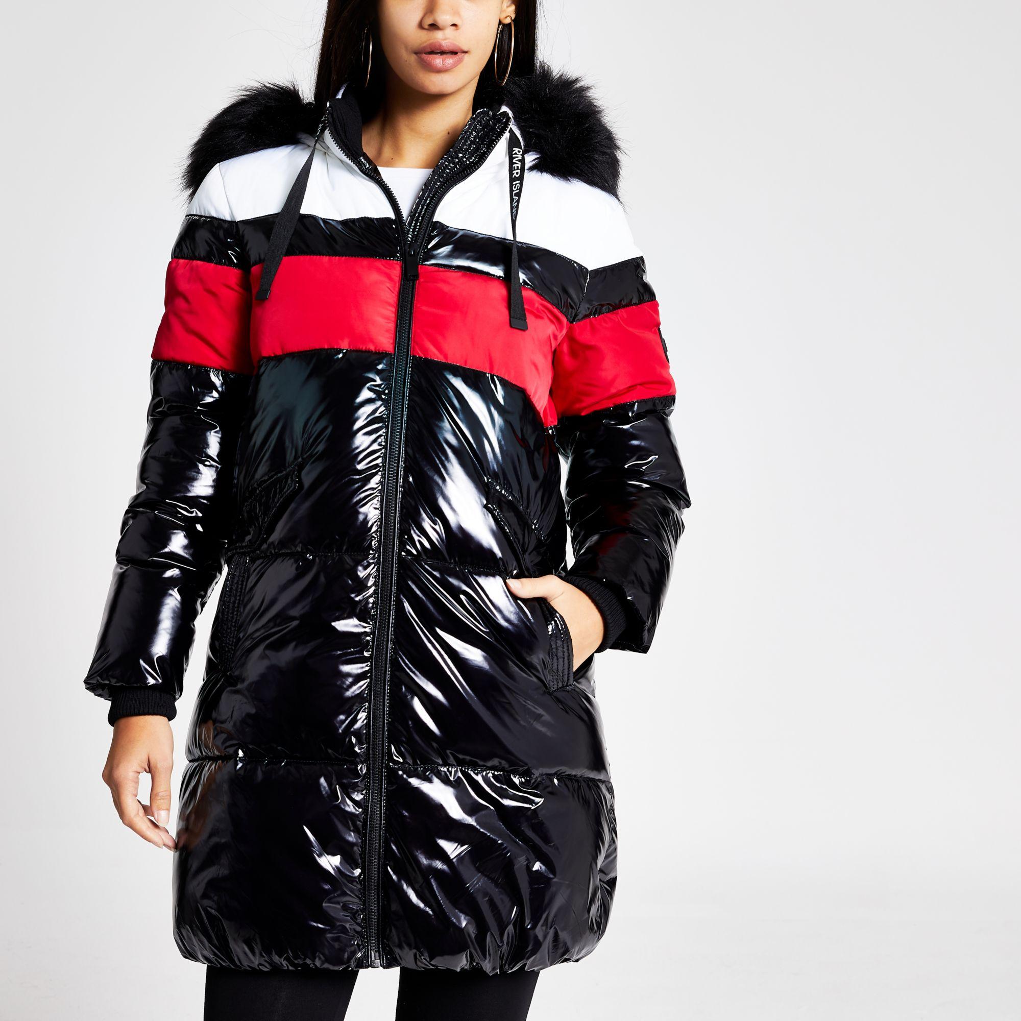 river island longline parka