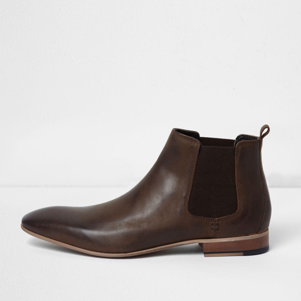 river island brown leather chelsea boots brown river island brown leather chelsea boots brown