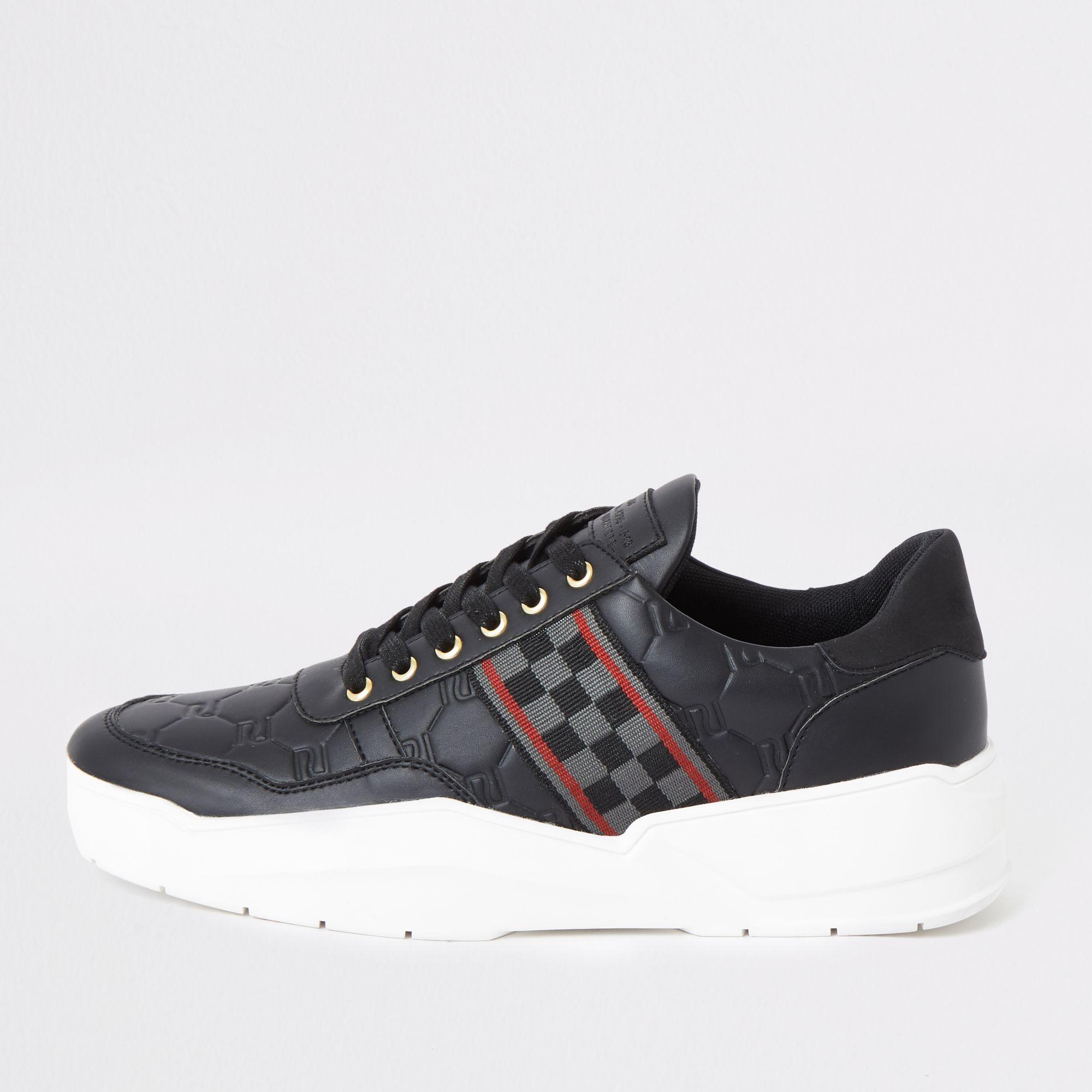 river island black trainers