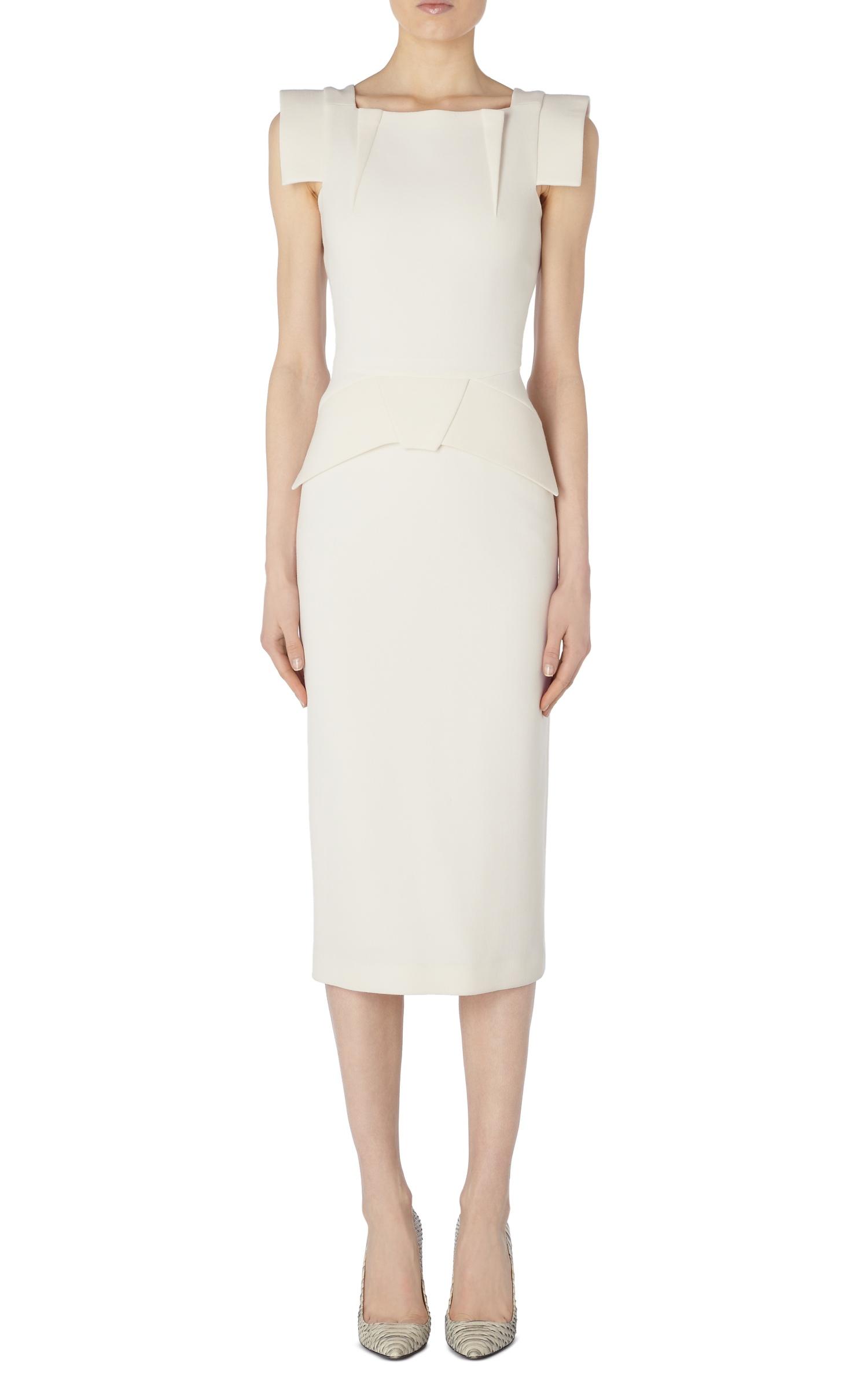 Lyst - Roland Mouret Pigalle Dress in White