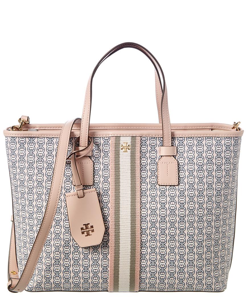 Tory Burch Gemini Link Small Canvas Tote in Pink - Save 1% - Lyst
