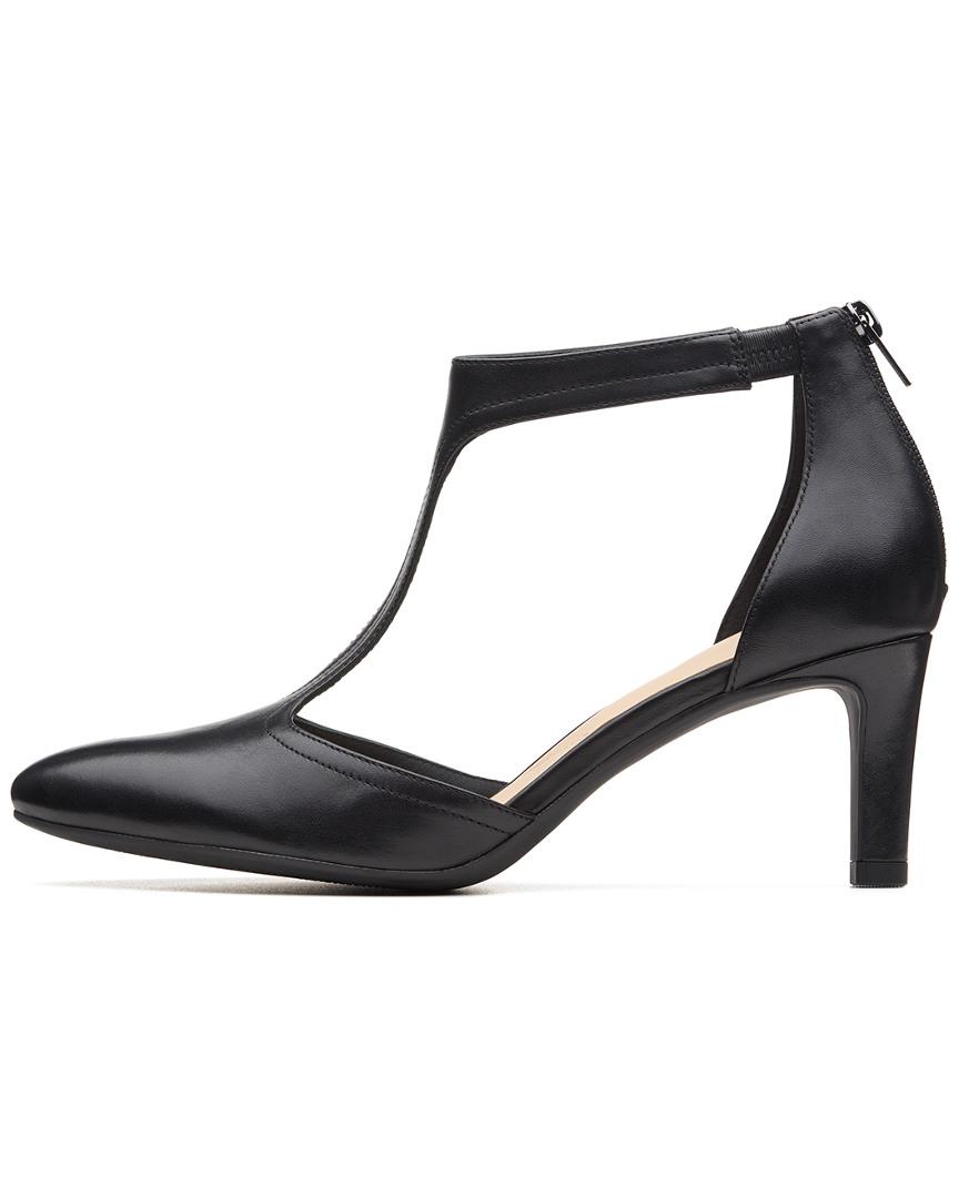clarks pumps with strap