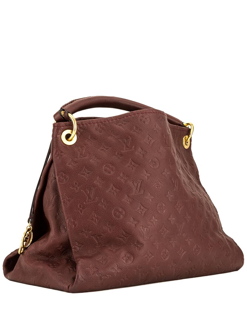 Louis Vuitton Brown Monogram Empreinte Leather Artsy Mm in Brown - Lyst