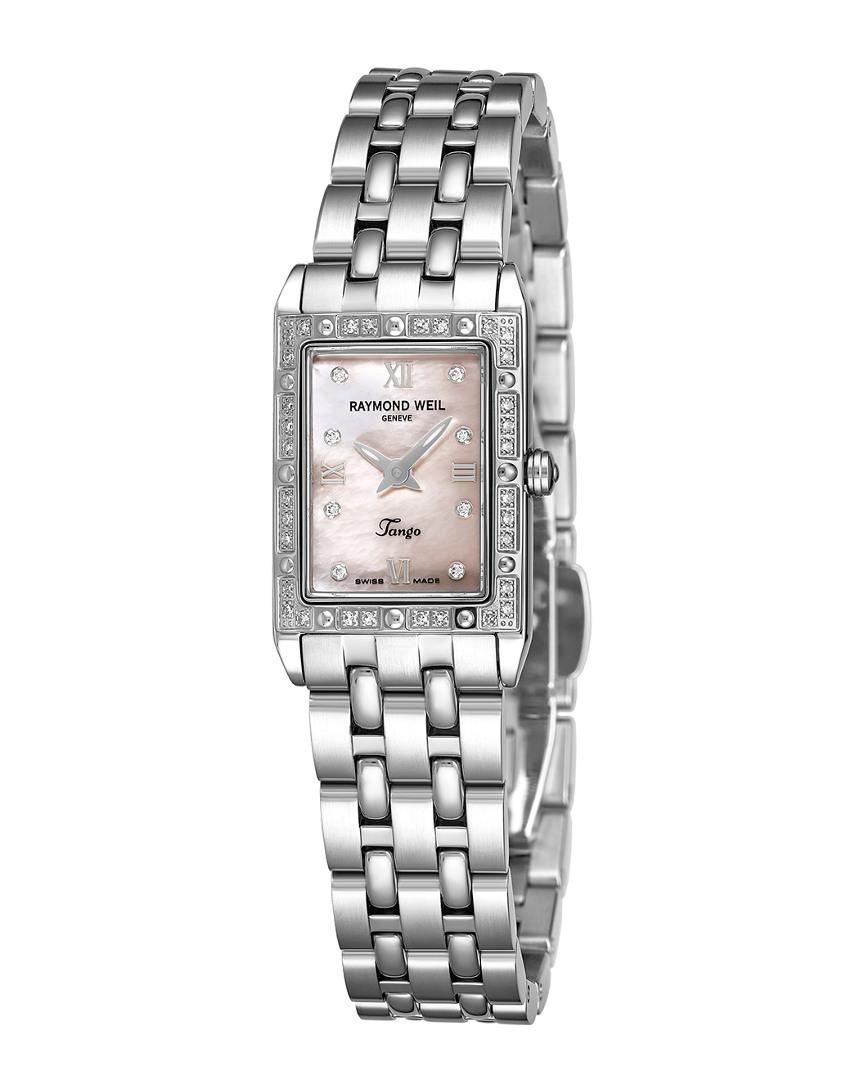 Raymond Weil Tango Square Diamond Watch in Metallic - Lyst