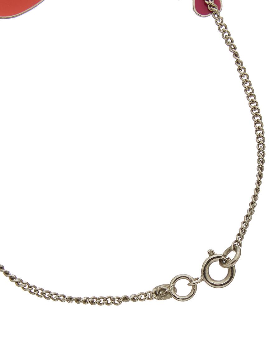 Lyst Chanel Silver Tone Charm Bracelet In Metallic