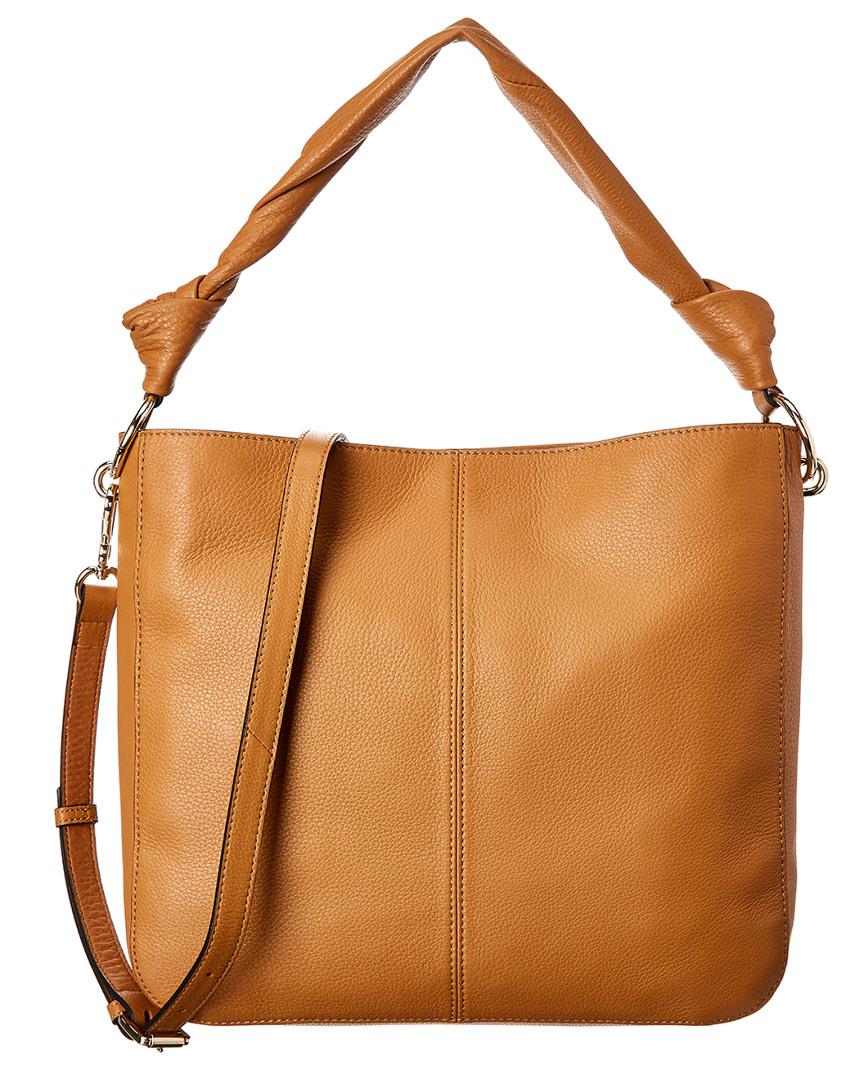 Vince Camuto Dian Leather Shoulder Bag in Brown - Lyst