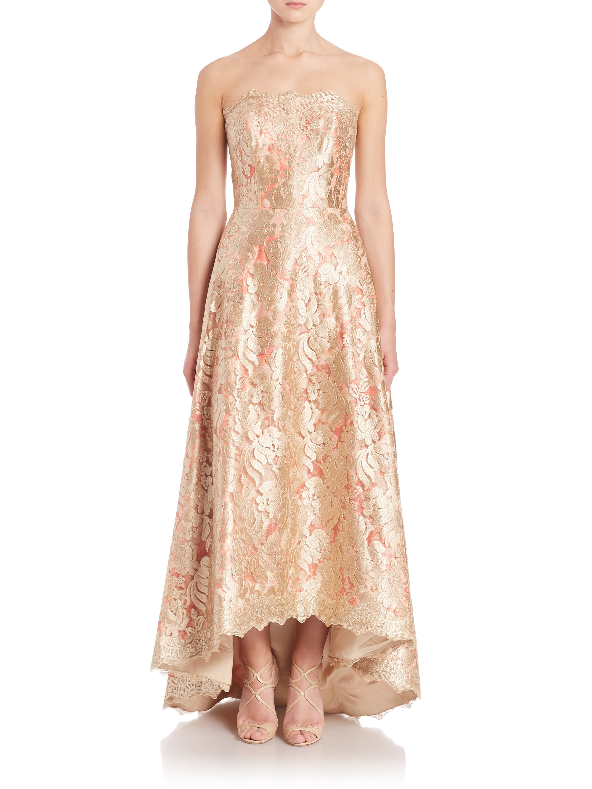 love by theia floral gown