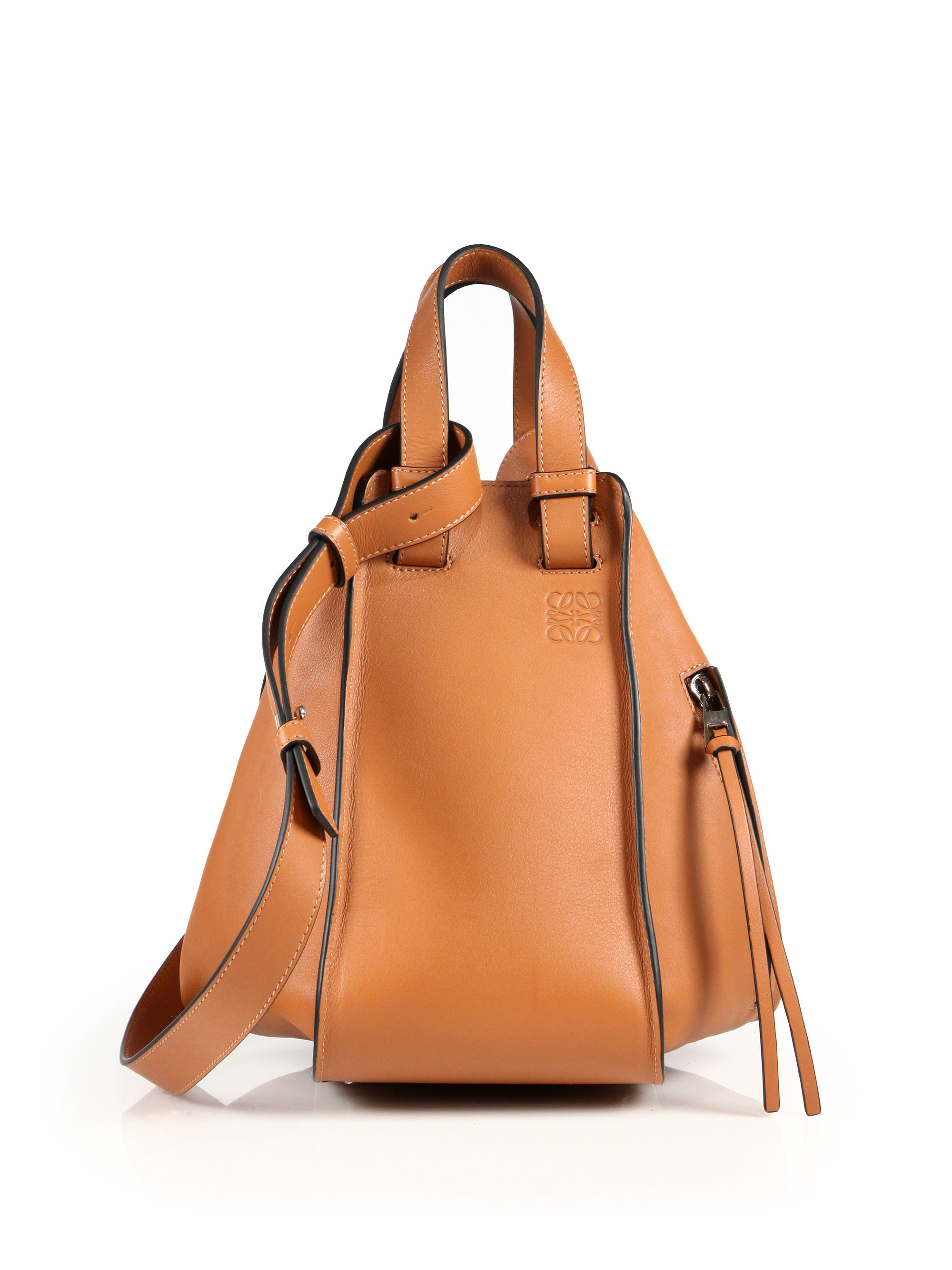 Loewe Hammock Small Leather Bag in Brown | Lyst