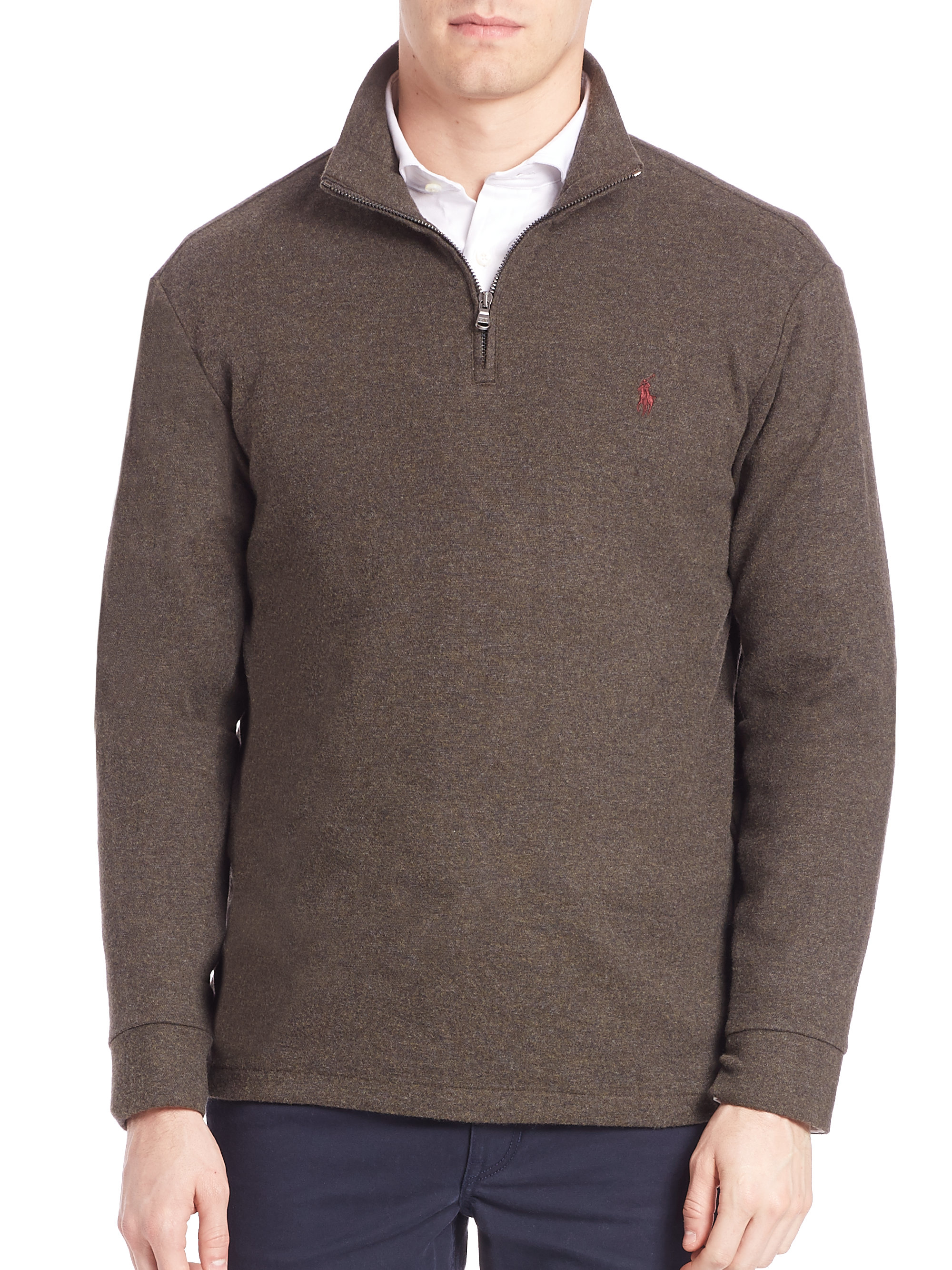 Polo ralph lauren Long Sleeve Half-zip Sweater for Men | Lyst