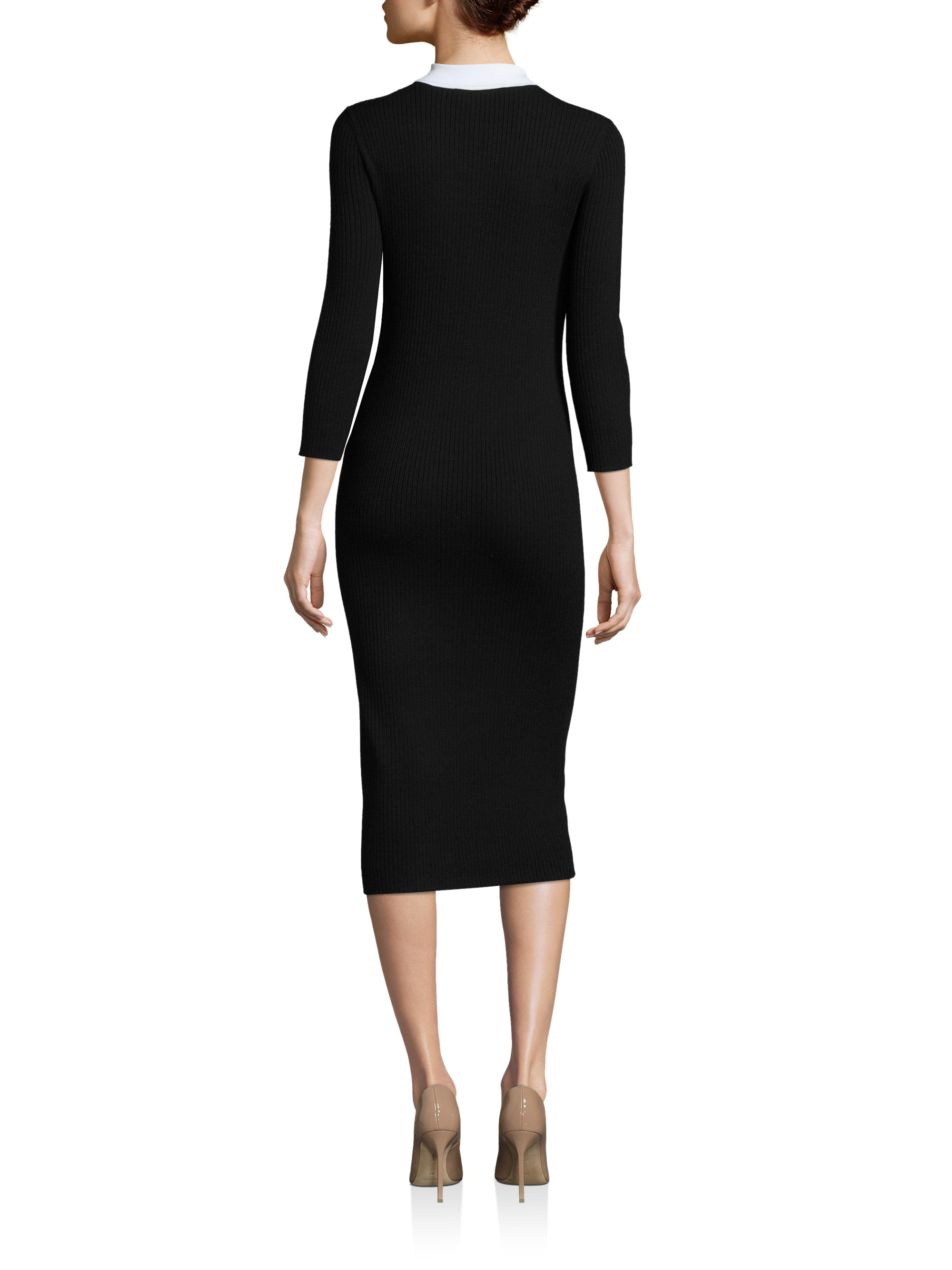 collared sweater dress