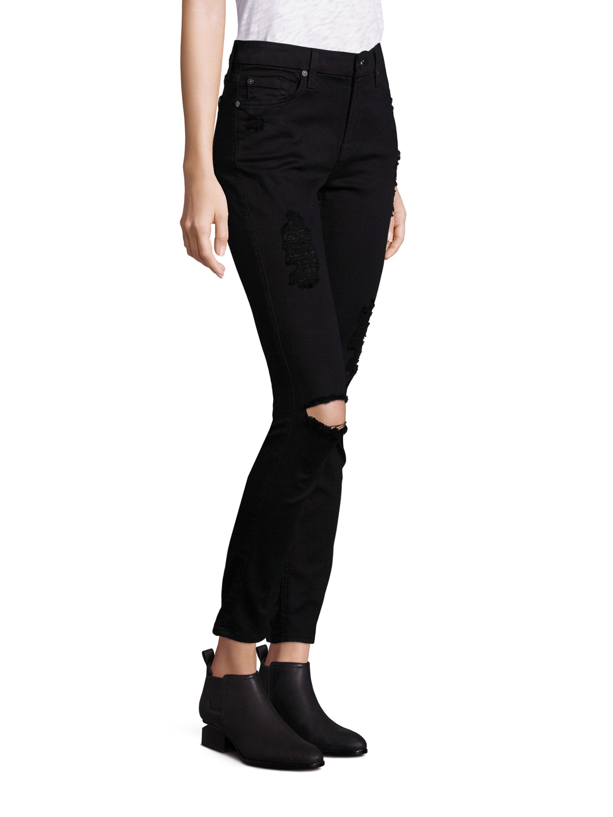 7 for all mankind black jeans