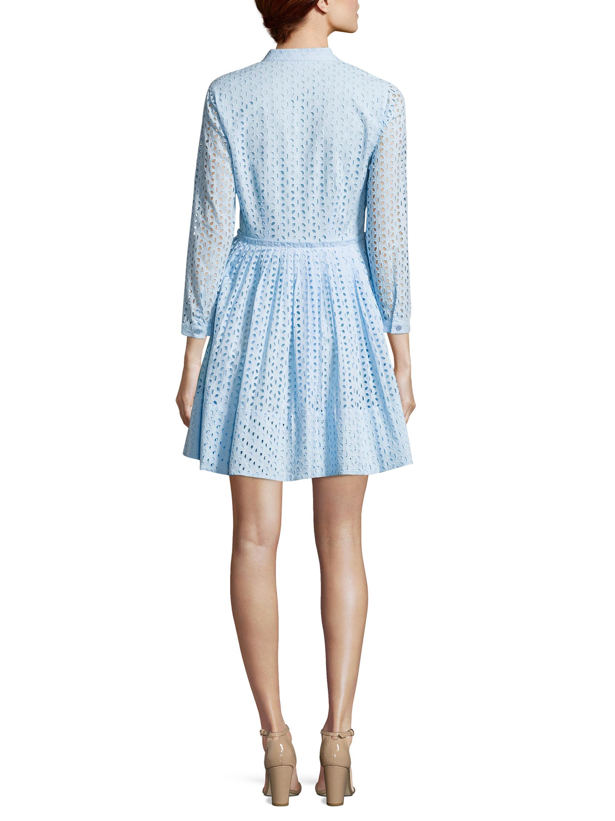 michael kors eyelet shirt dress