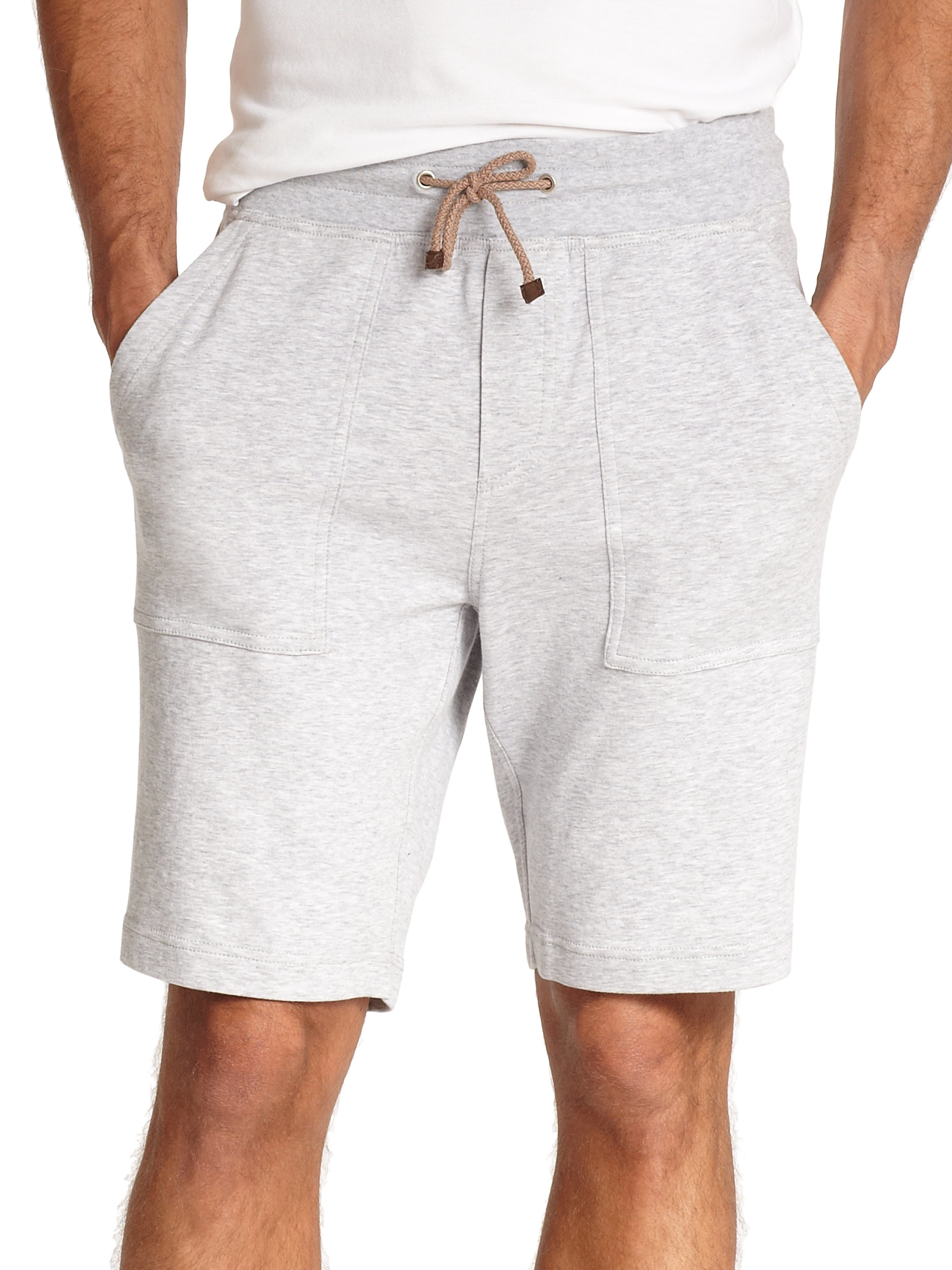 Lyst - Brunello Cucinelli Sweat Shorts in Gray for Men
