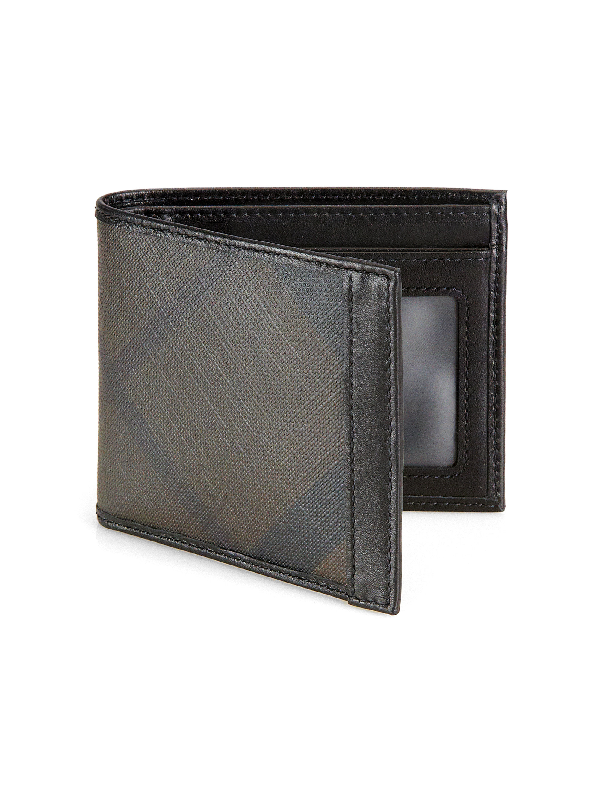 Lyst - Burberry Id Billfold Wallet in Black for Men