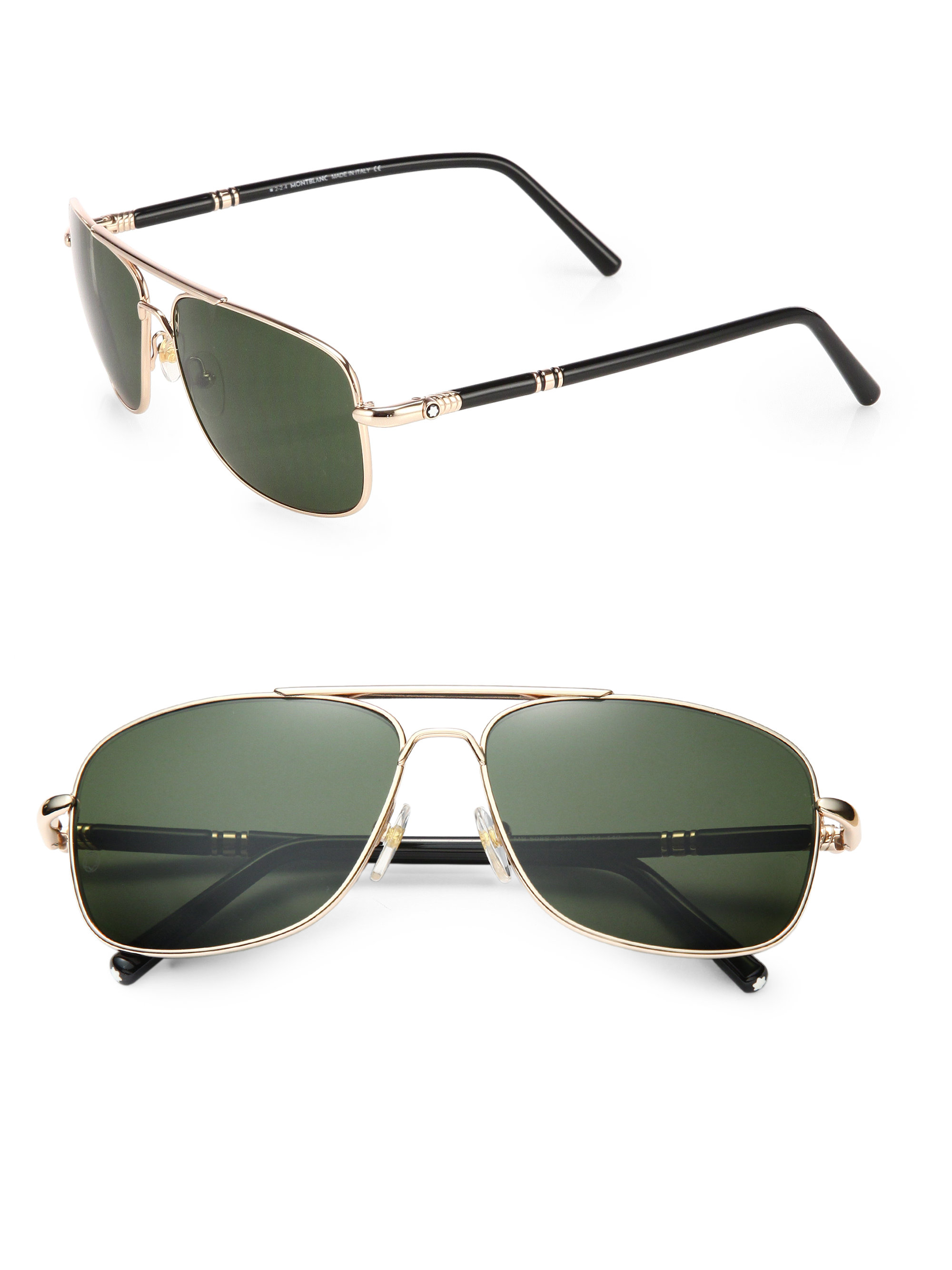 Lyst Montblanc 60mm Metal Navigator Sunglasses In