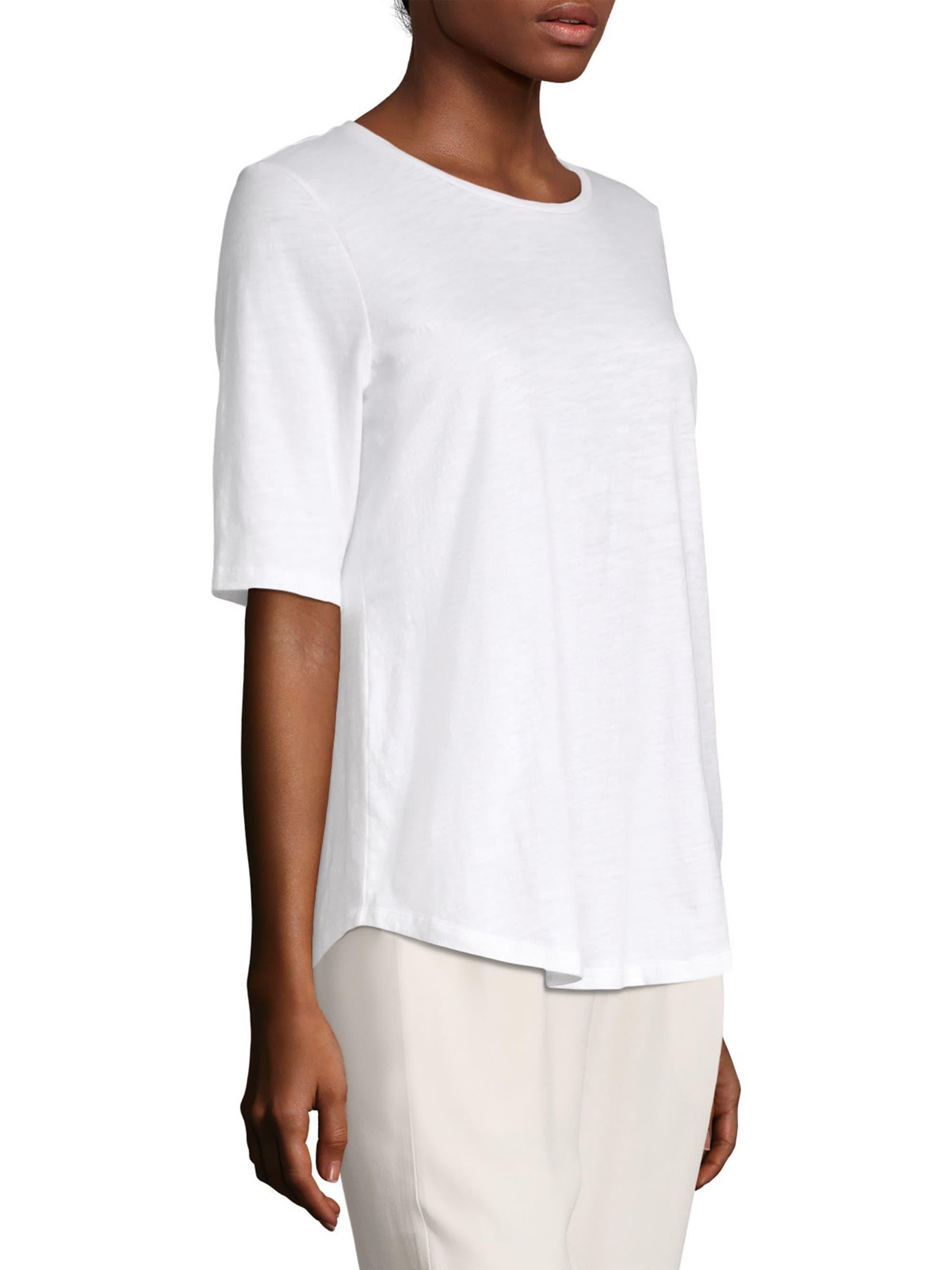 eileen fisher elbow sleeve tee