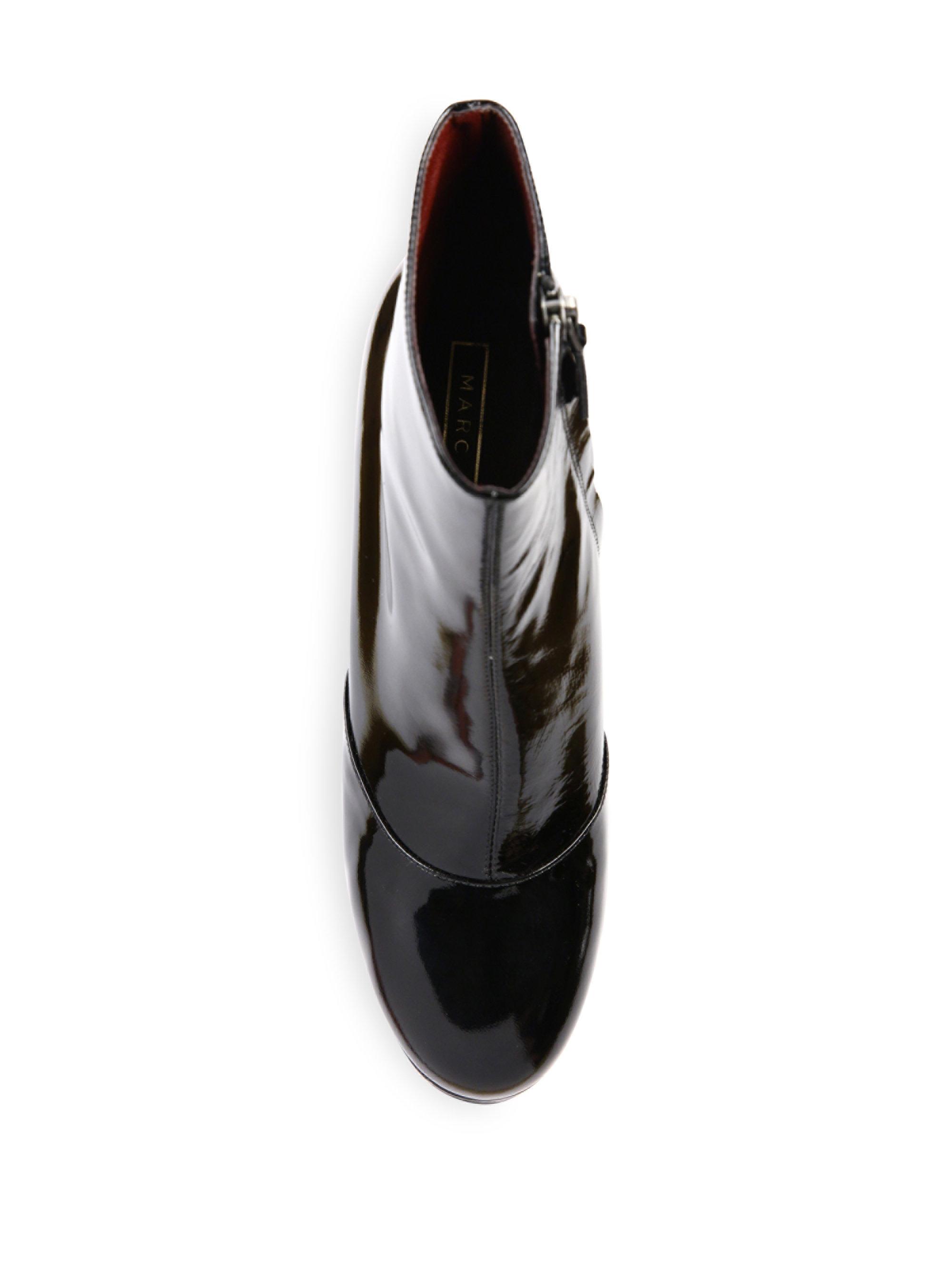 marc jacobs black patent leather shoes
