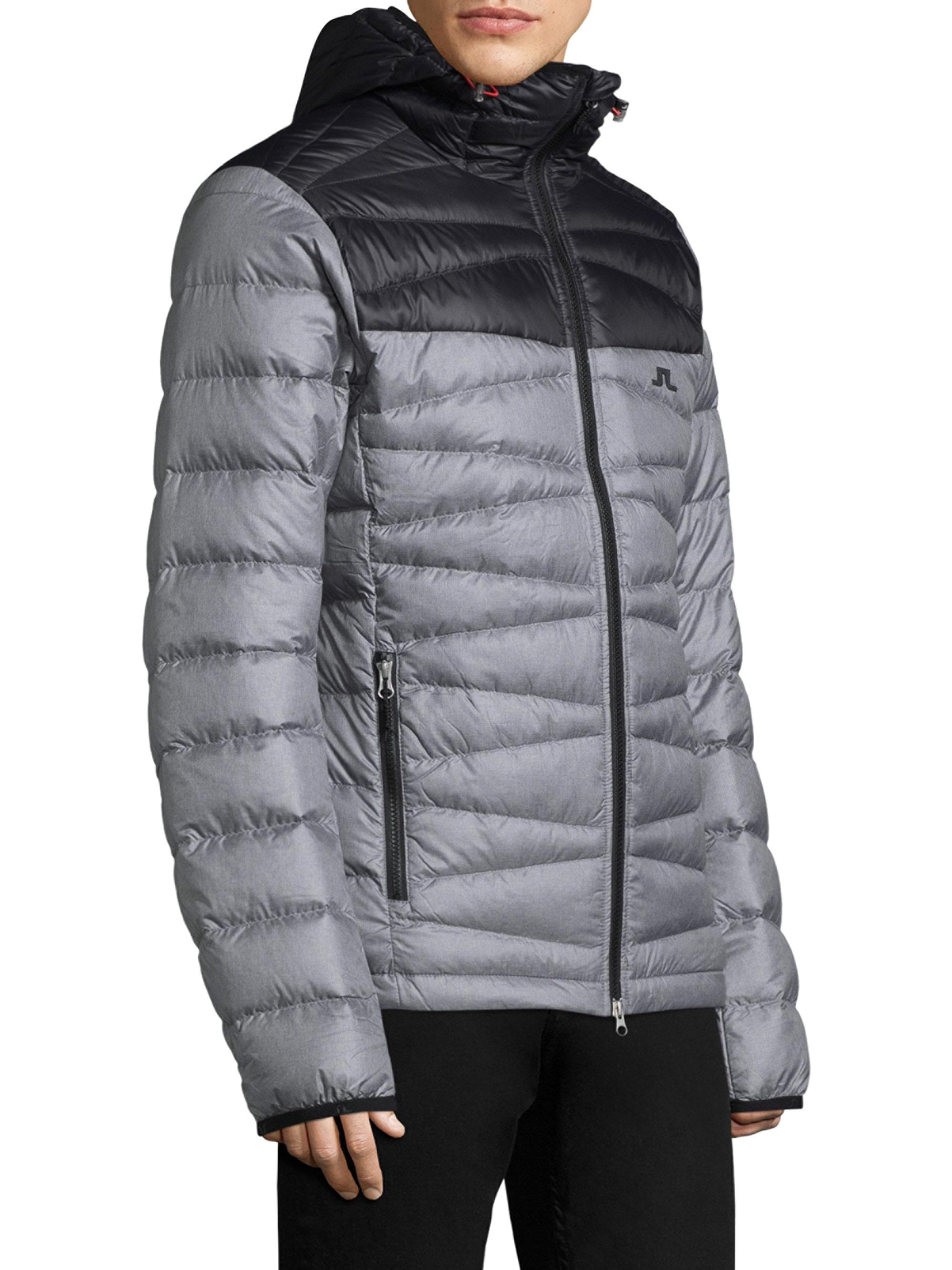 J.Lindeberg Radiator Down Puffer Jacket in Gray for Men Lyst