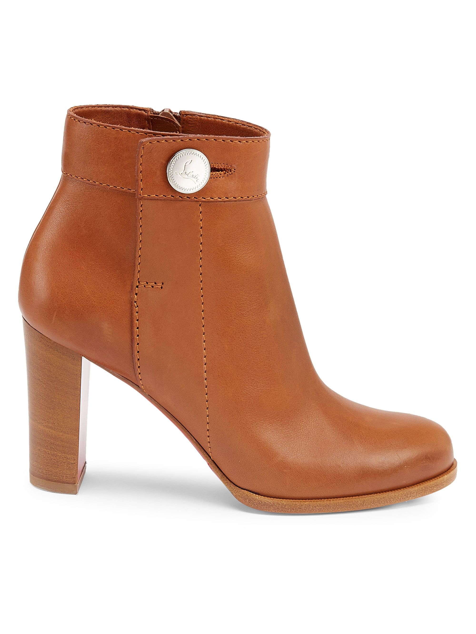 tan christian louboutin boots