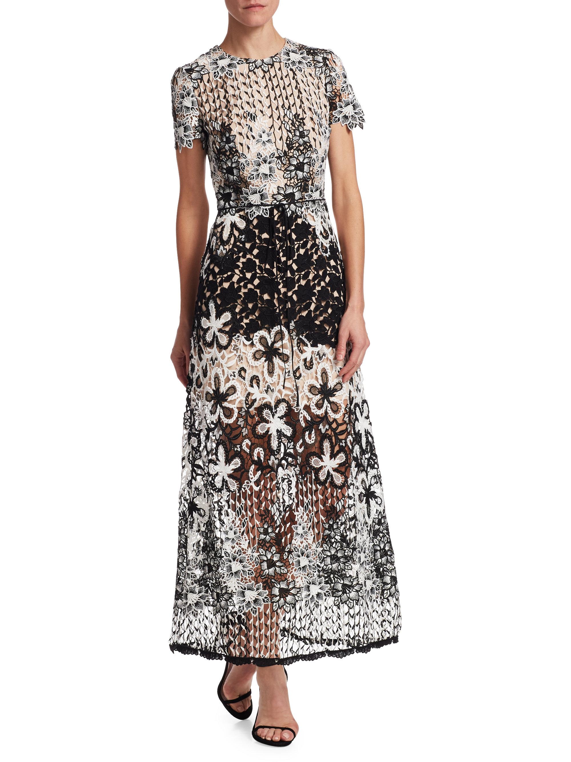 Monique Lhuillier Flower Dress