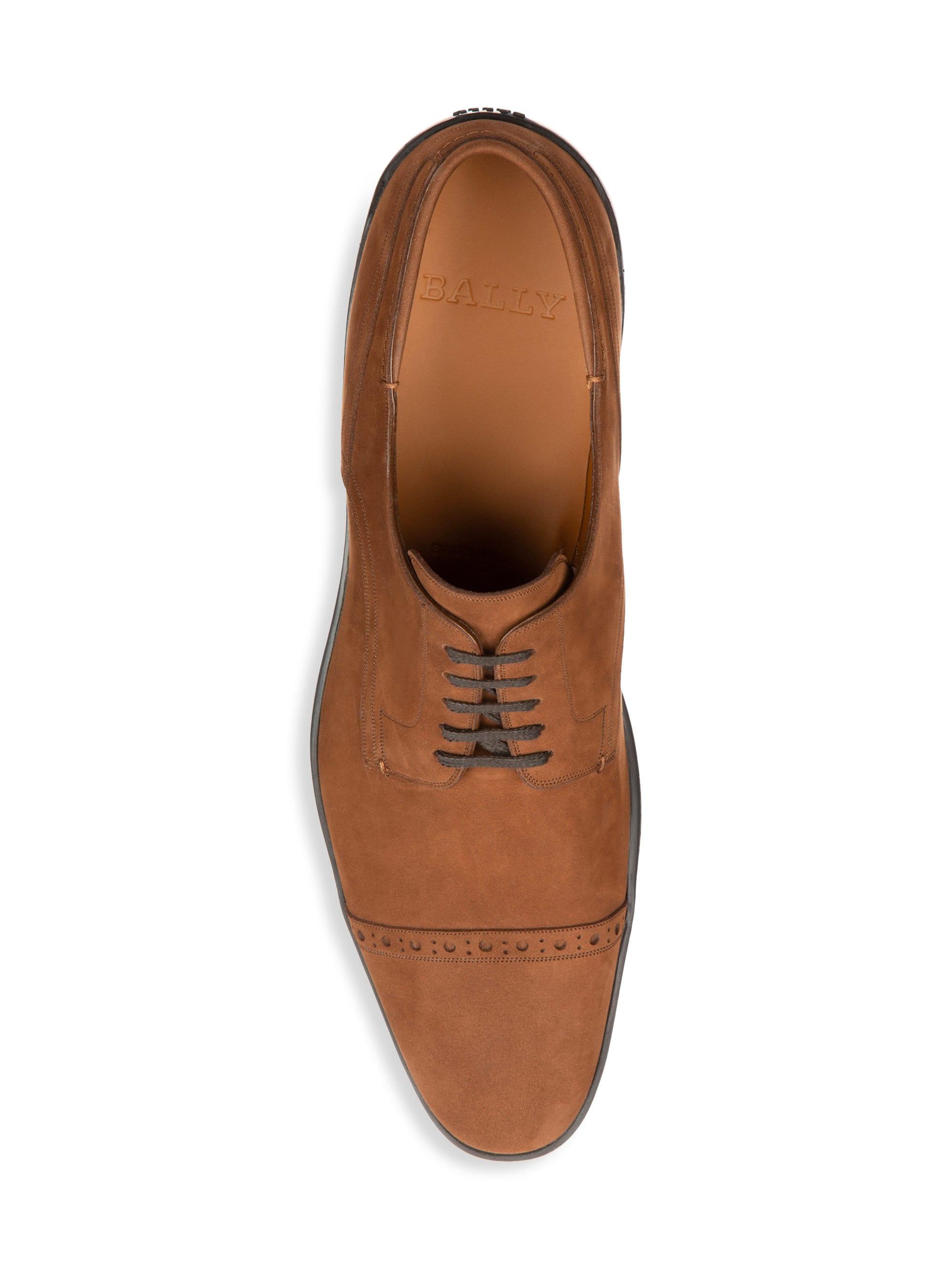 Bally Men�s Renoir Reigan Suede Derby Shoes Nuts in