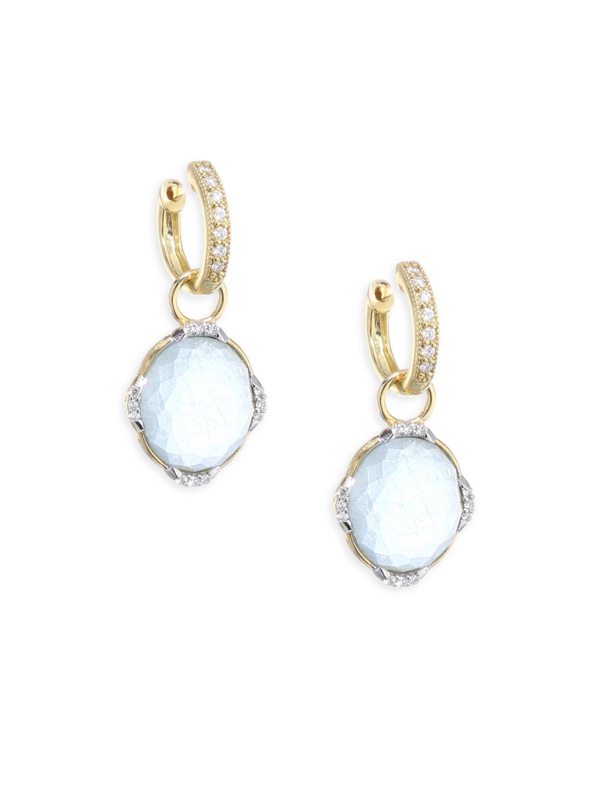Lyst Jude Frances Lisse Triple Diamond Labradorite Earring Jude Frances Women S Metallic Lisse Triple Diamond Labradorite Earring Charms