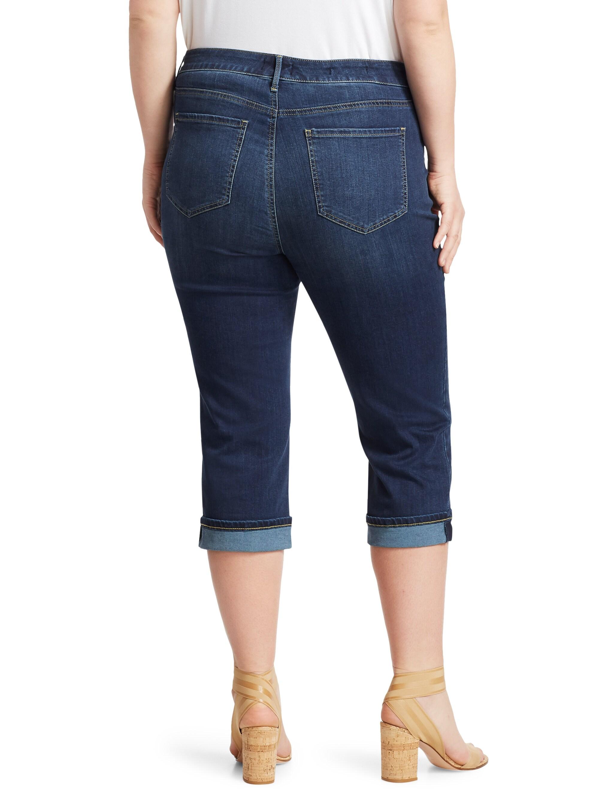 NYDJ Marilyn Cropped Cuff Jeans in Blue - Lyst